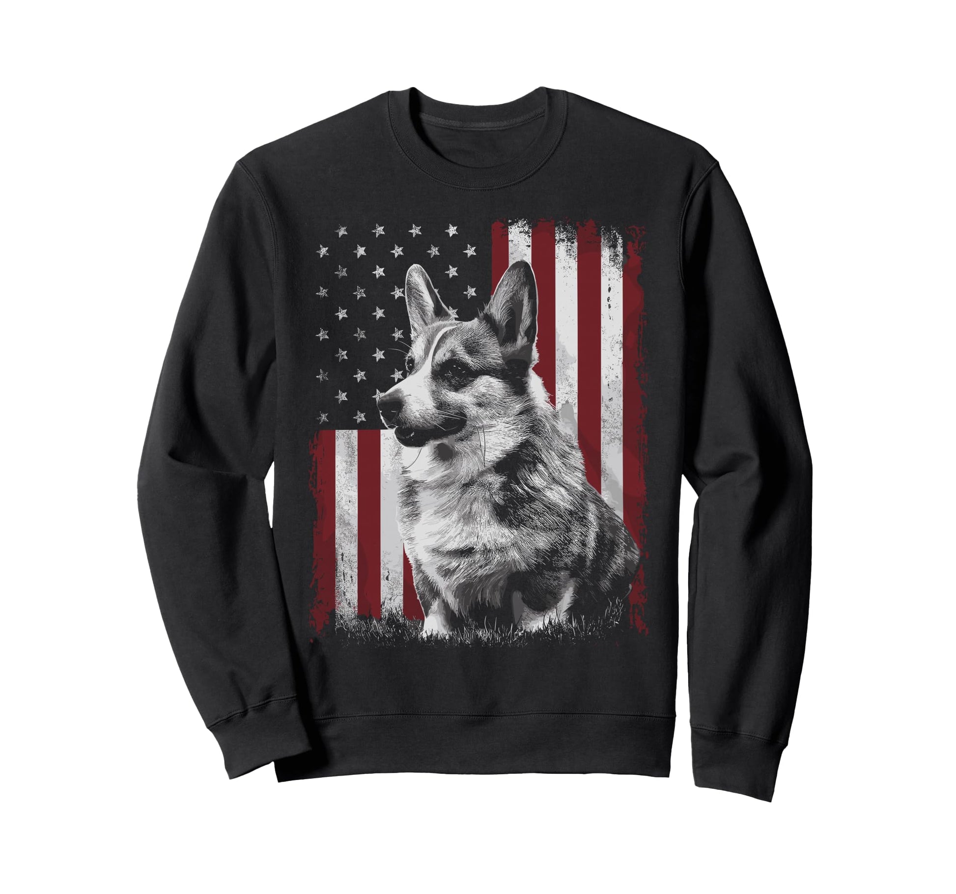 Corgi Dog Dad Mom America 4Th Sweatshirt - Casual Everyday Wear Unisex - T-Shirt, Sweatshirt, Hoodie