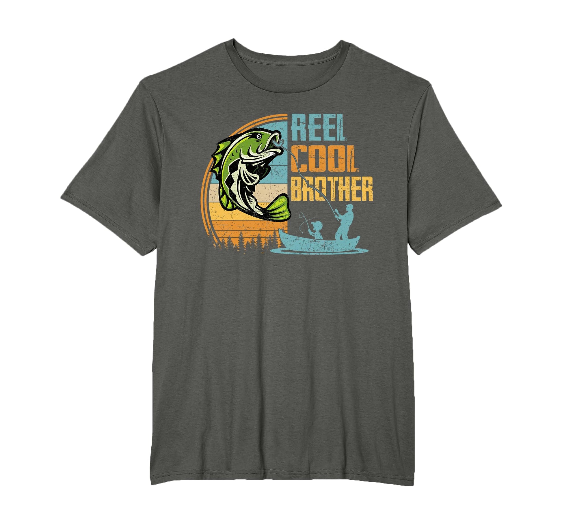 Reel Brother Fathers Day Fishing T-Shirt - Casual Everyday Wear Men Women - T-Shirt, Sweatshirt, Hoodie