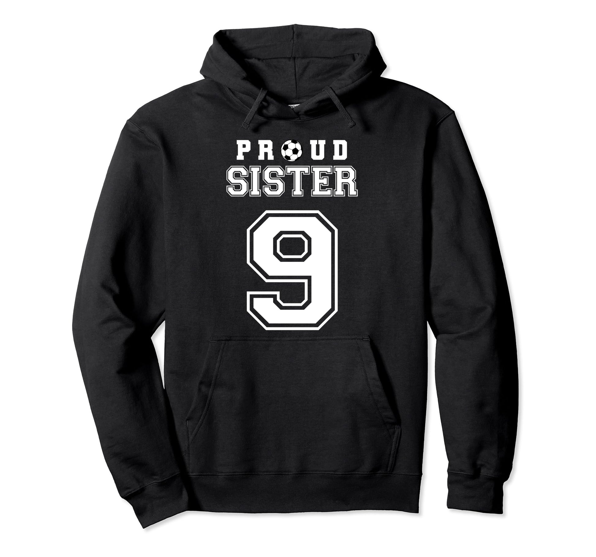 Number 9 Custom Proud Soccer Futbol Hoodie - Streetwear Style for Adults - T-Shirt, Sweatshirt, Hoodie