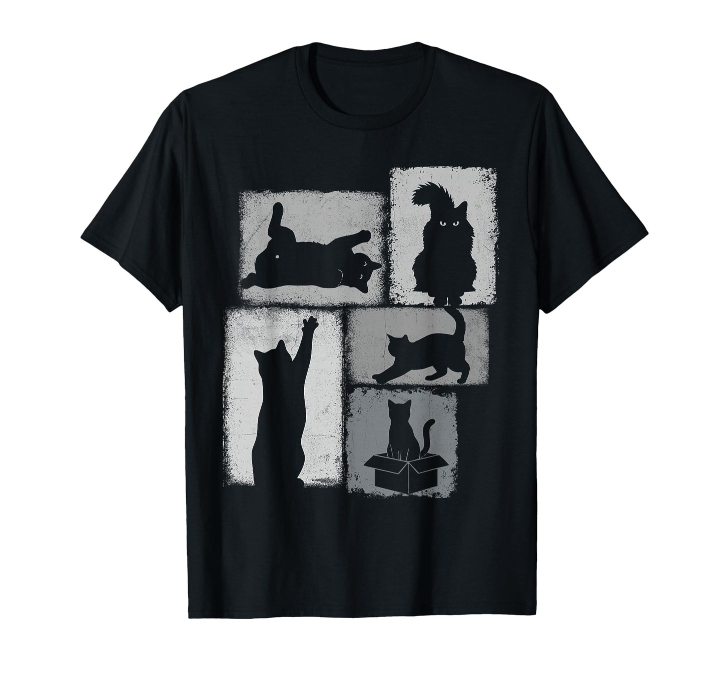 Cat Owner Collage Dad Mom Cats T-Shirt - Fun Novelty Design for Adults - T-Shirt, Sweatshirt, Hoodie