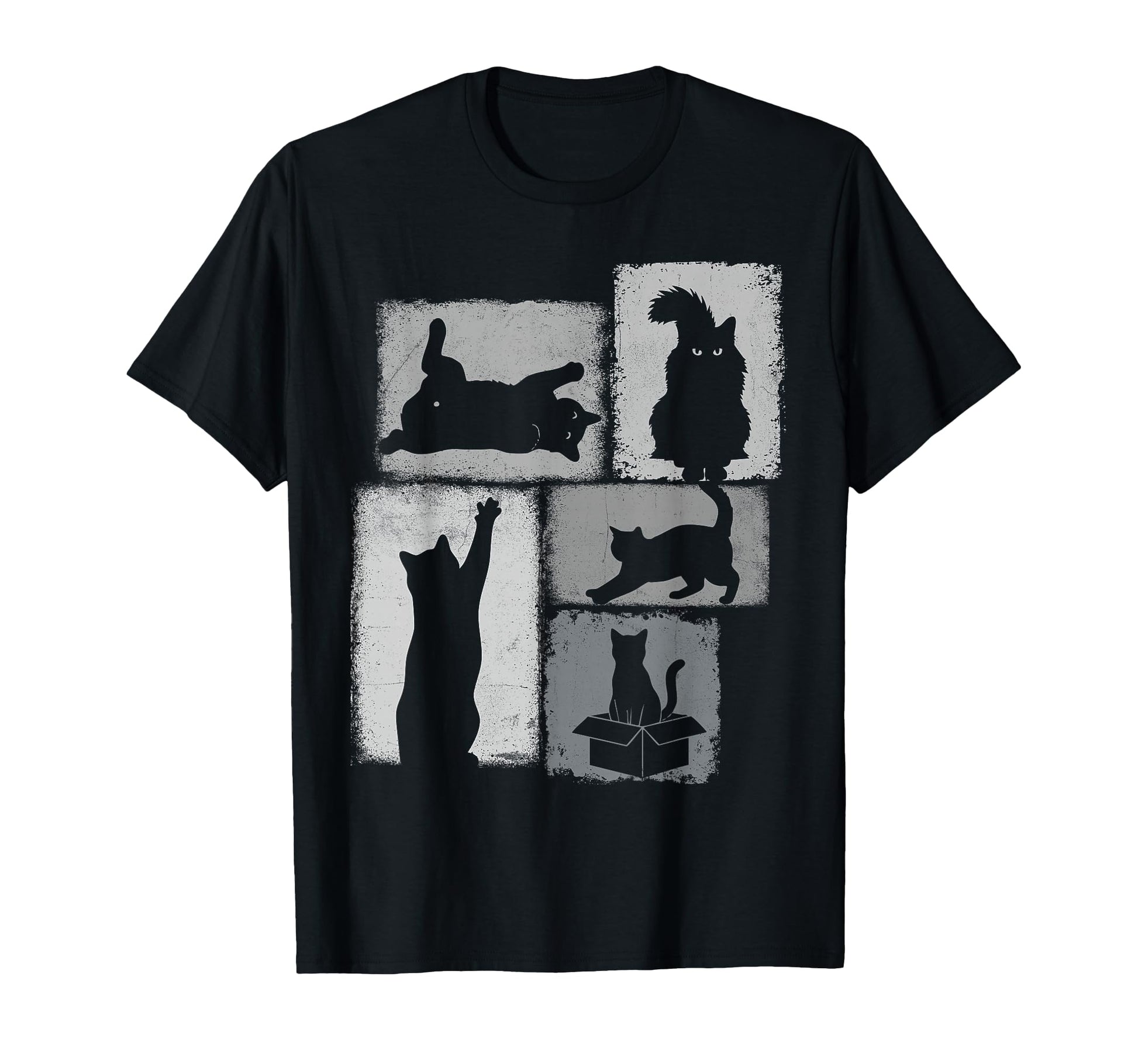 Cat Owner Collage Dad Mom Cats T-Shirt - Fun Novelty Design for Adults - T-Shirt, Sweatshirt, Hoodie