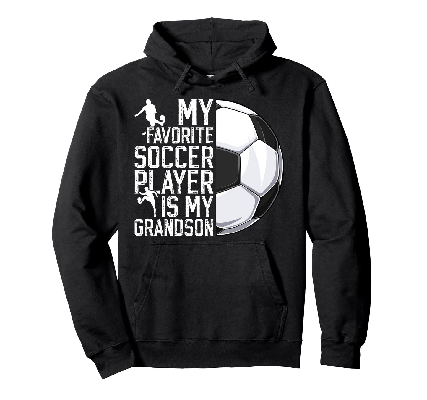 My Favorite Soccer Player Grandpa Soccer Hoodie - Aesthetic Graphic Unisex - T-Shirt, Sweatshirt, Hoodie