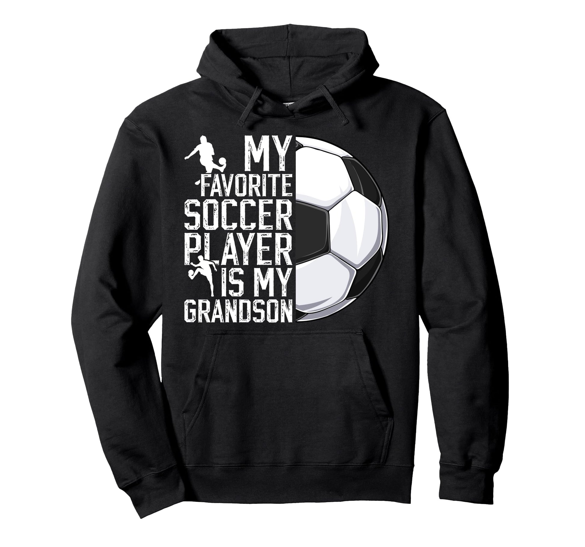 My Favorite Soccer Player Grandpa Soccer Hoodie - Aesthetic Graphic Unisex - T-Shirt, Sweatshirt, Hoodie