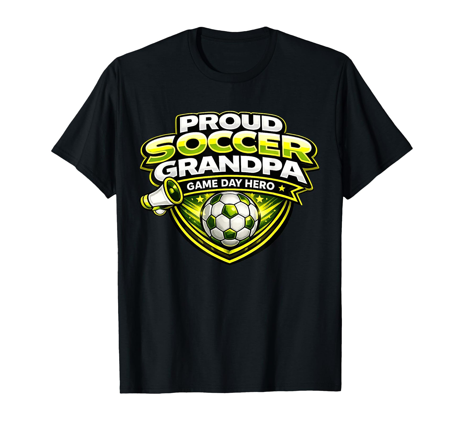 Soccer Grandpa Funny Proud Game Day Hero T-Shirt - Graphic Print Unisex - T-Shirt, Sweatshirt, Hoodie
