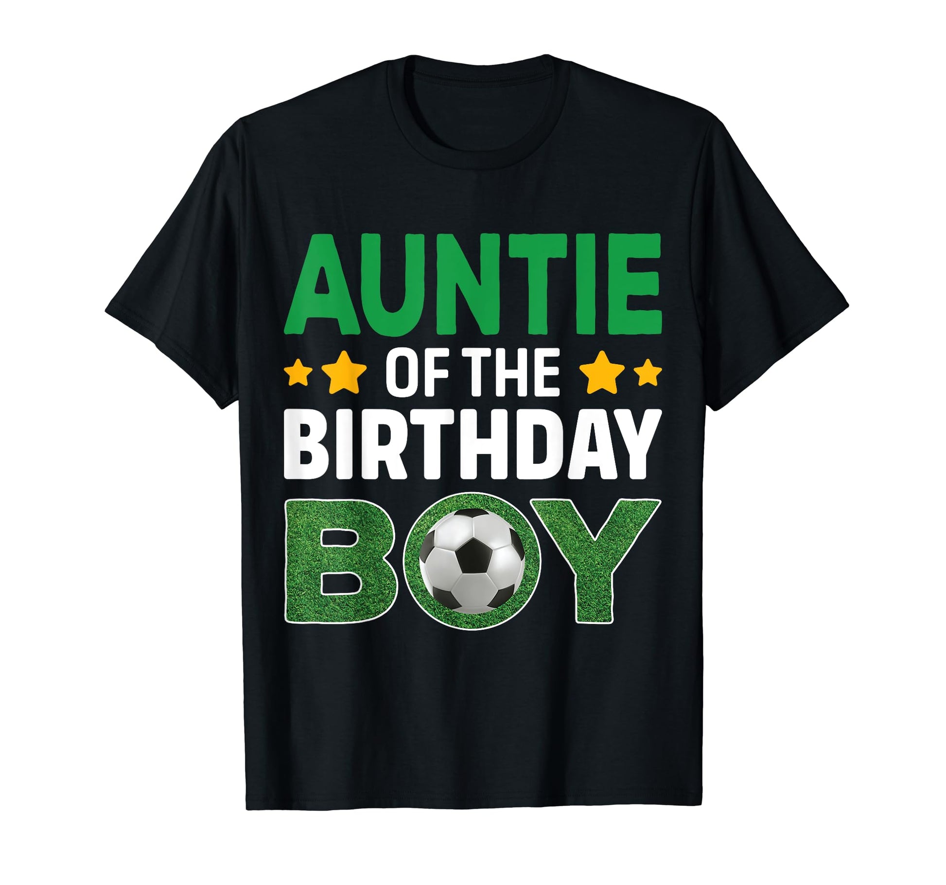 Auntie Birthday Soccer Birthday T-Shirt - Custom Art Print Men Women - T-Shirt, Sweatshirt, Hoodie