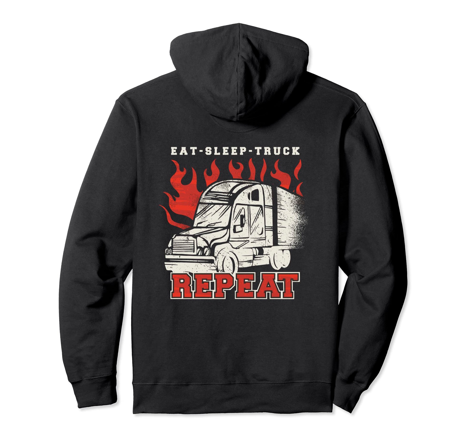 Eat Sleep Truck Repeat Truck Lovers Hoodie - Aesthetic Graphic Men Women - T-Shirt, Sweatshirt, Hoodie