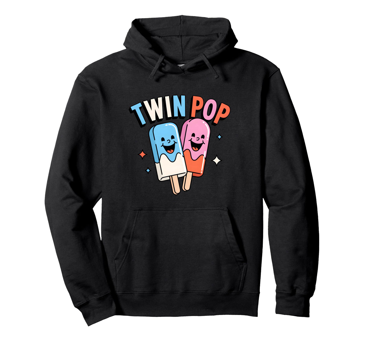 Twin Pop Twin Dad Father Twins Hoodie - Novelty Apparel Unisex - T-Shirt, Sweatshirt, Hoodie