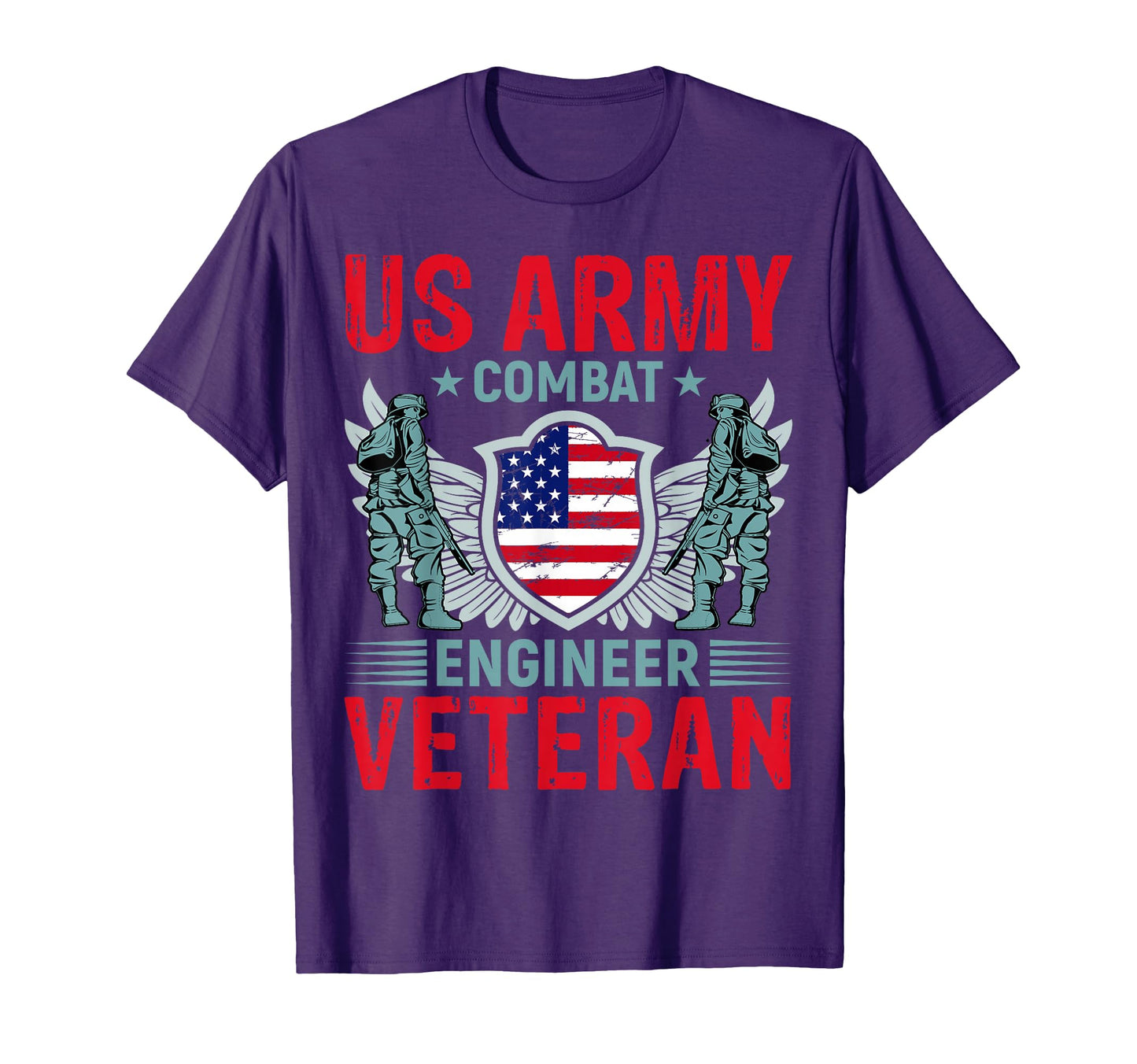 Us Army Combat Engineer Veteran T-Shirt - Minimalist Print Men Women - T-Shirt, Sweatshirt, Hoodie
