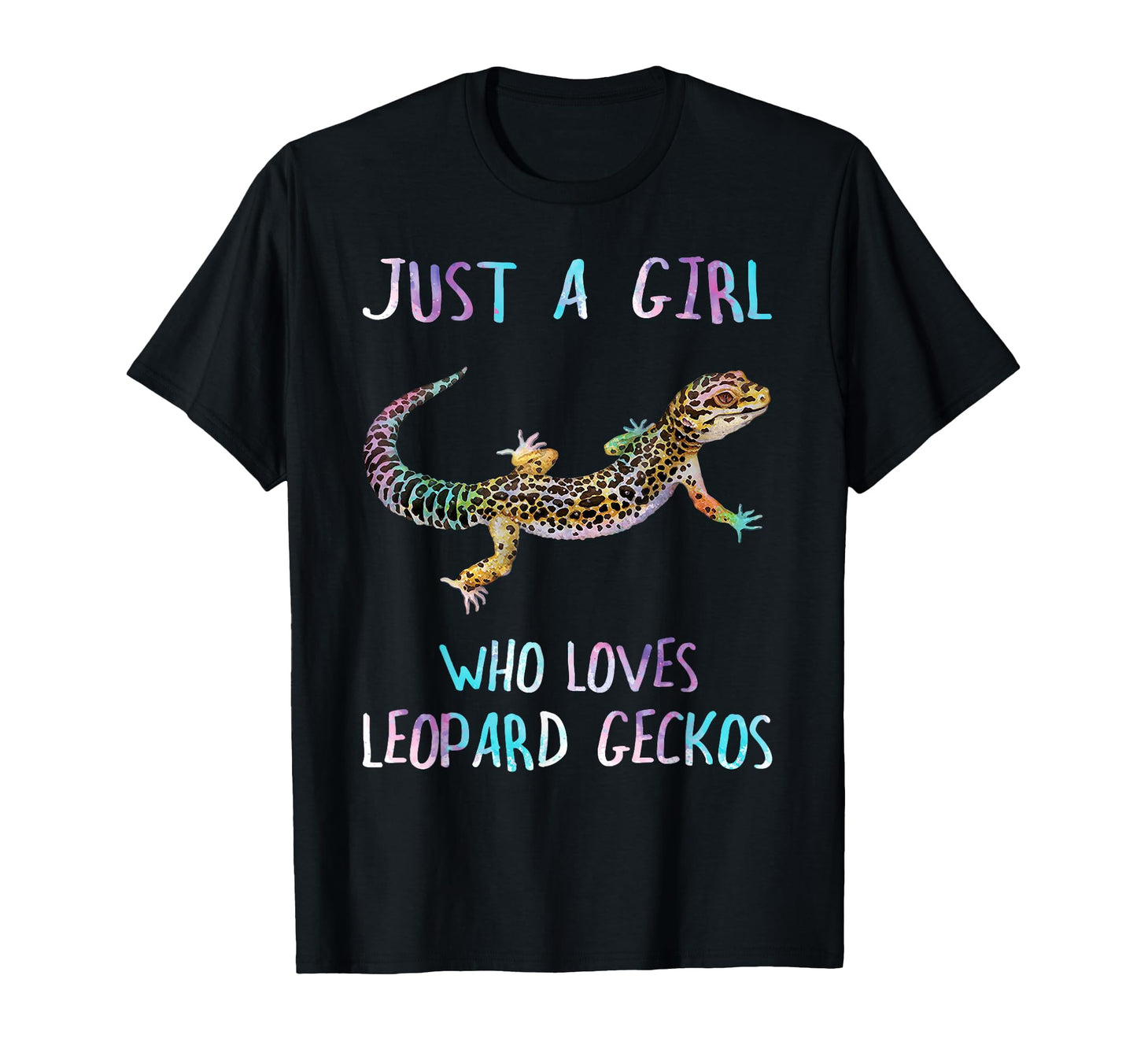 Watercolor Lizard Just Who Loves T-Shirt - Novelty Apparel Men Women - T-Shirt, Sweatshirt, Hoodie