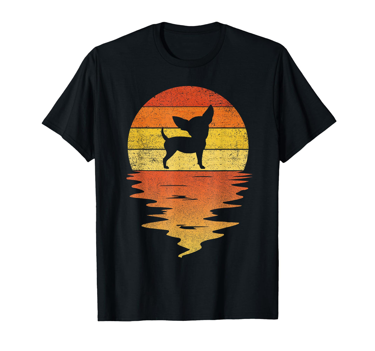 Chihuahua 70S Sunset Chihuahua T-Shirt - Unique Graphic Unisex - T-Shirt, Sweatshirt, Hoodie