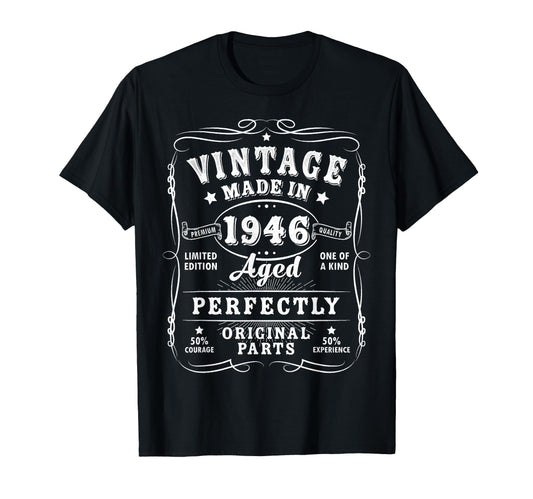 80 Birthday Decorations 80Yr 1946 80Th T-Shirt - Graphic Print for Adults - T-Shirt, Sweatshirt, Hoodie