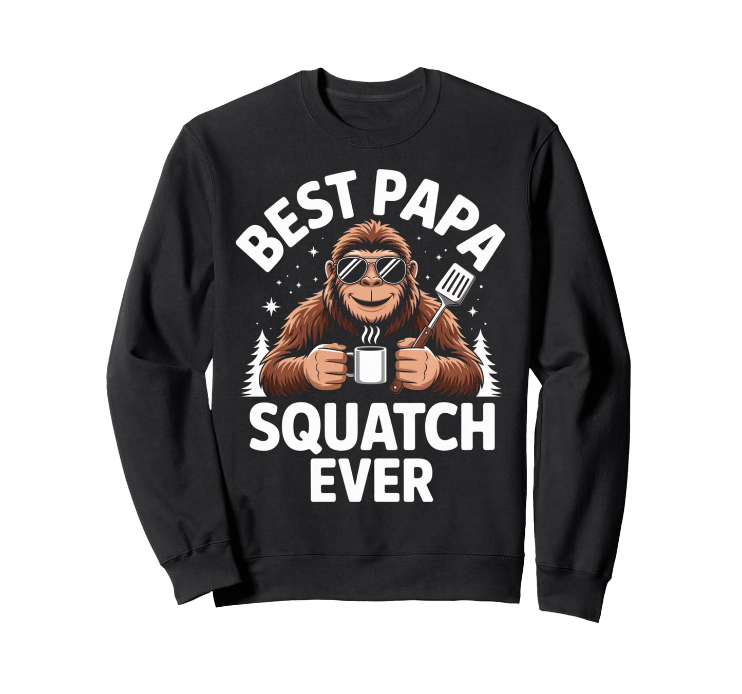 Bigfoot Dad Coffee Lovers Best Sweatshirt - Minimalist Print for Adults - T-Shirt, Sweatshirt, Hoodie