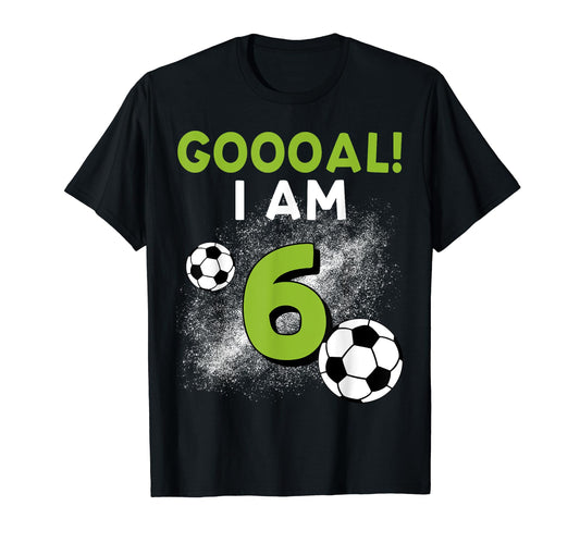 6Th Birthday Soccer Theme 6Year Old B T-Shirt - Custom Art Print Men Women - T-Shirt, Sweatshirt, Hoodie
