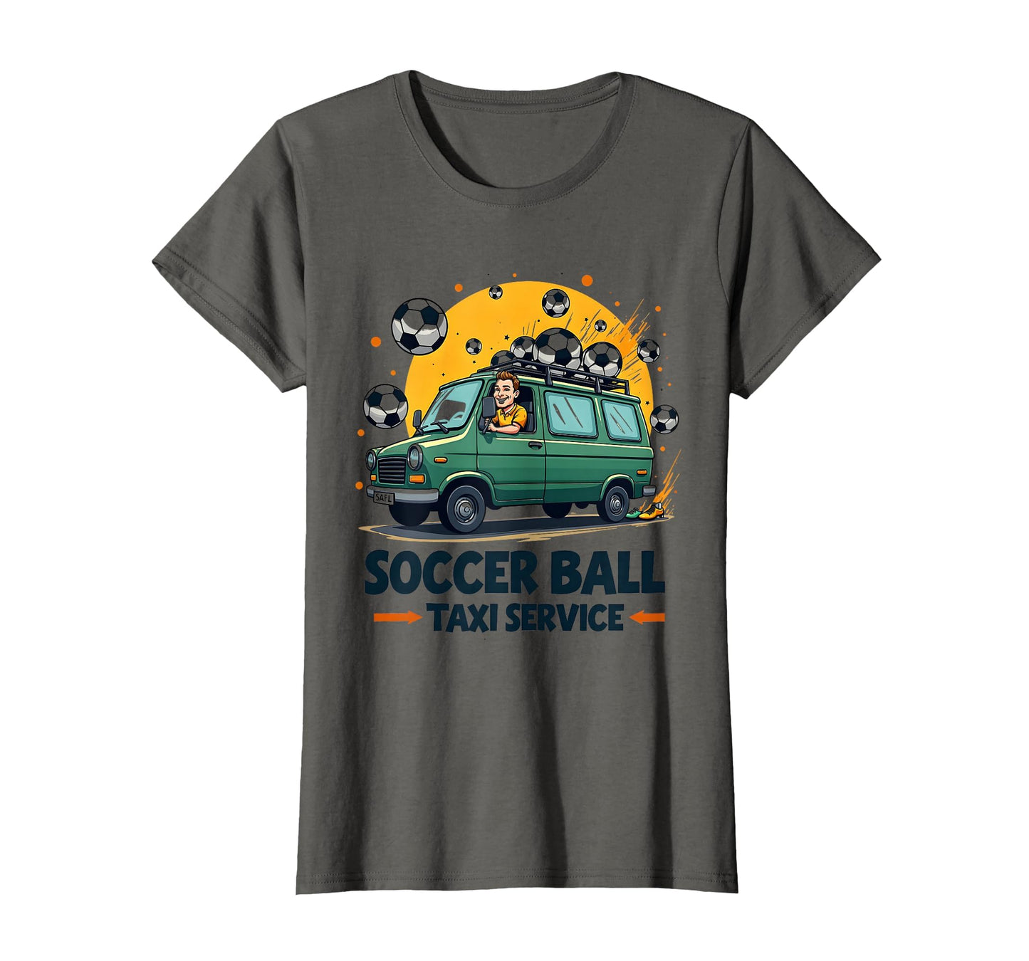 Soccer Ball Taxi Service Dad T-Shirt - Trendy Graphic Men Women - T-Shirt, Sweatshirt, Hoodie