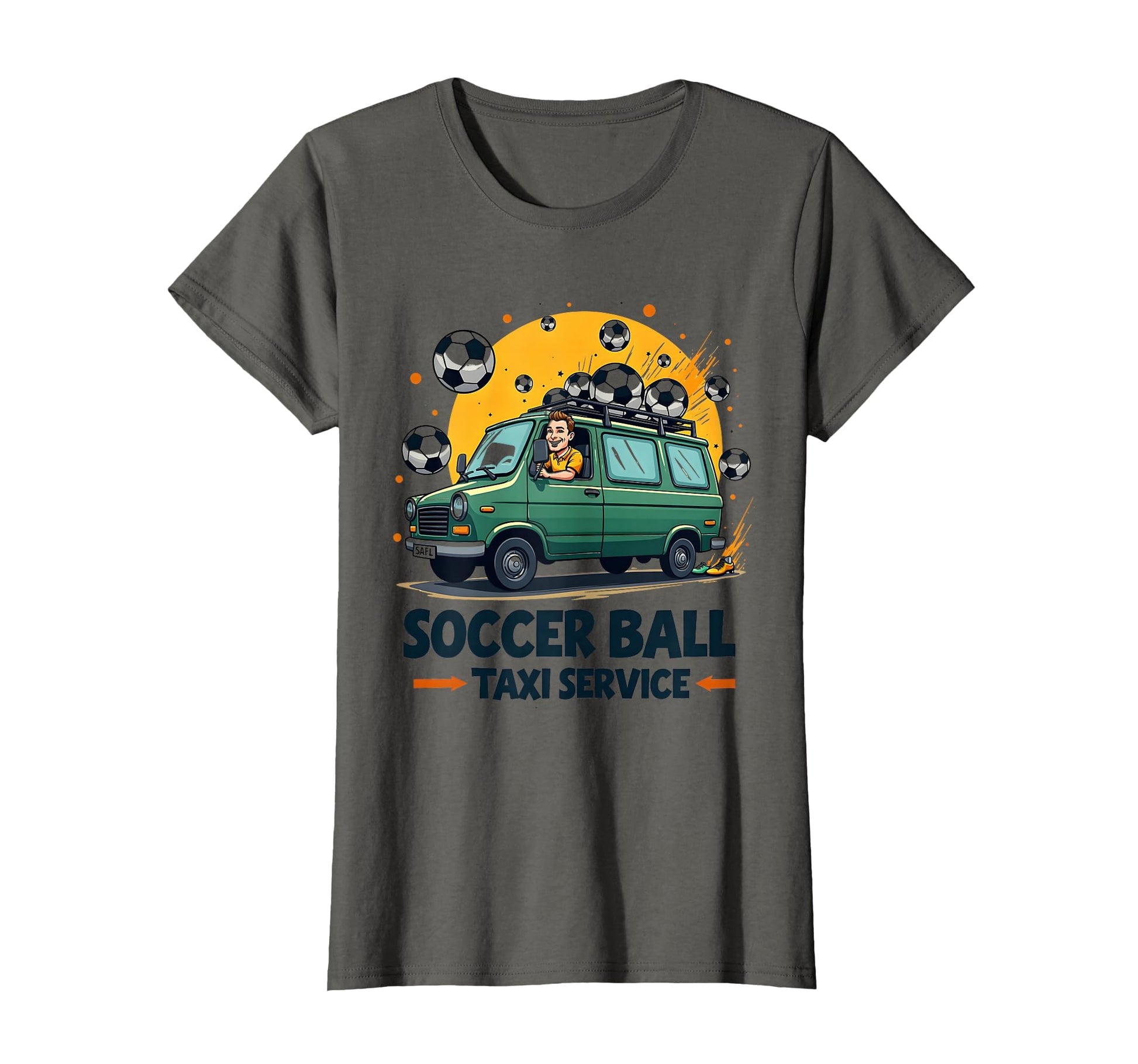 Soccer Ball Taxi Service Dad T-Shirt - Trendy Graphic Men Women - T-Shirt, Sweatshirt, Hoodie