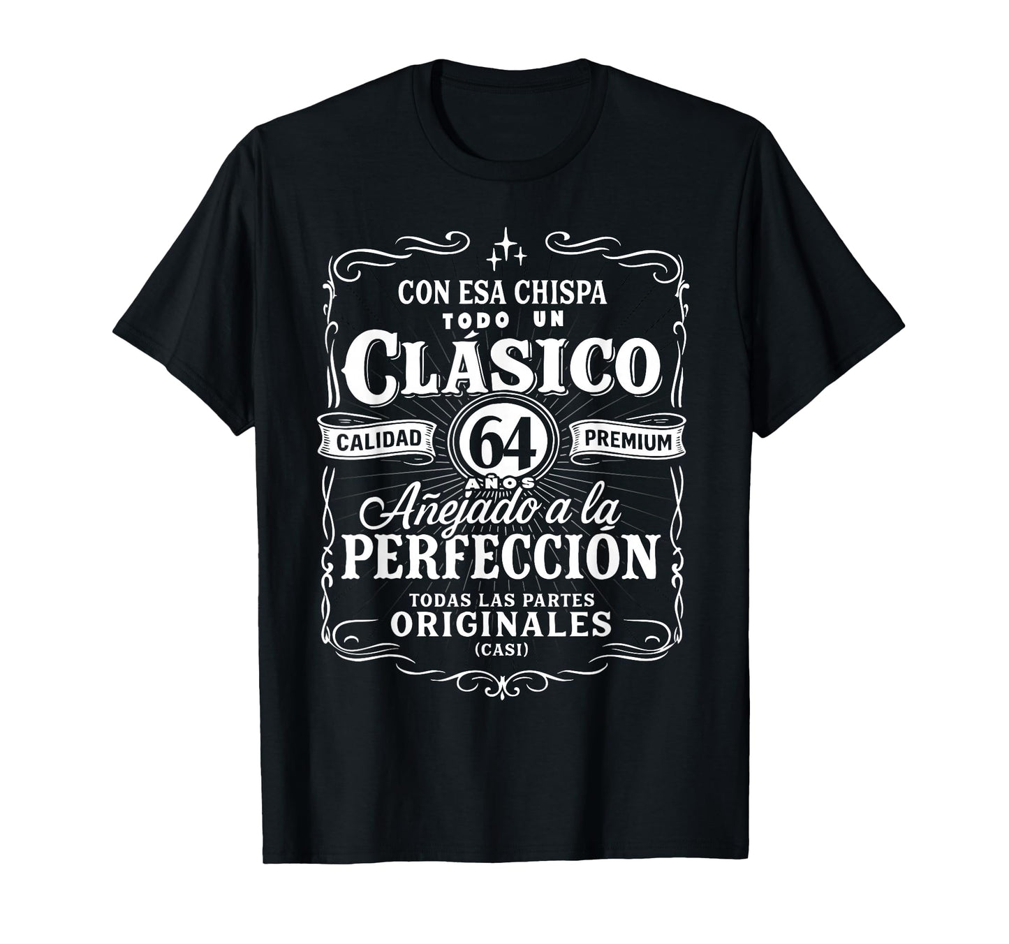 64Th Birthday Funny Cumplea Os 64 T-Shirt - Aesthetic Graphic Men Women - T-Shirt, Sweatshirt, Hoodie