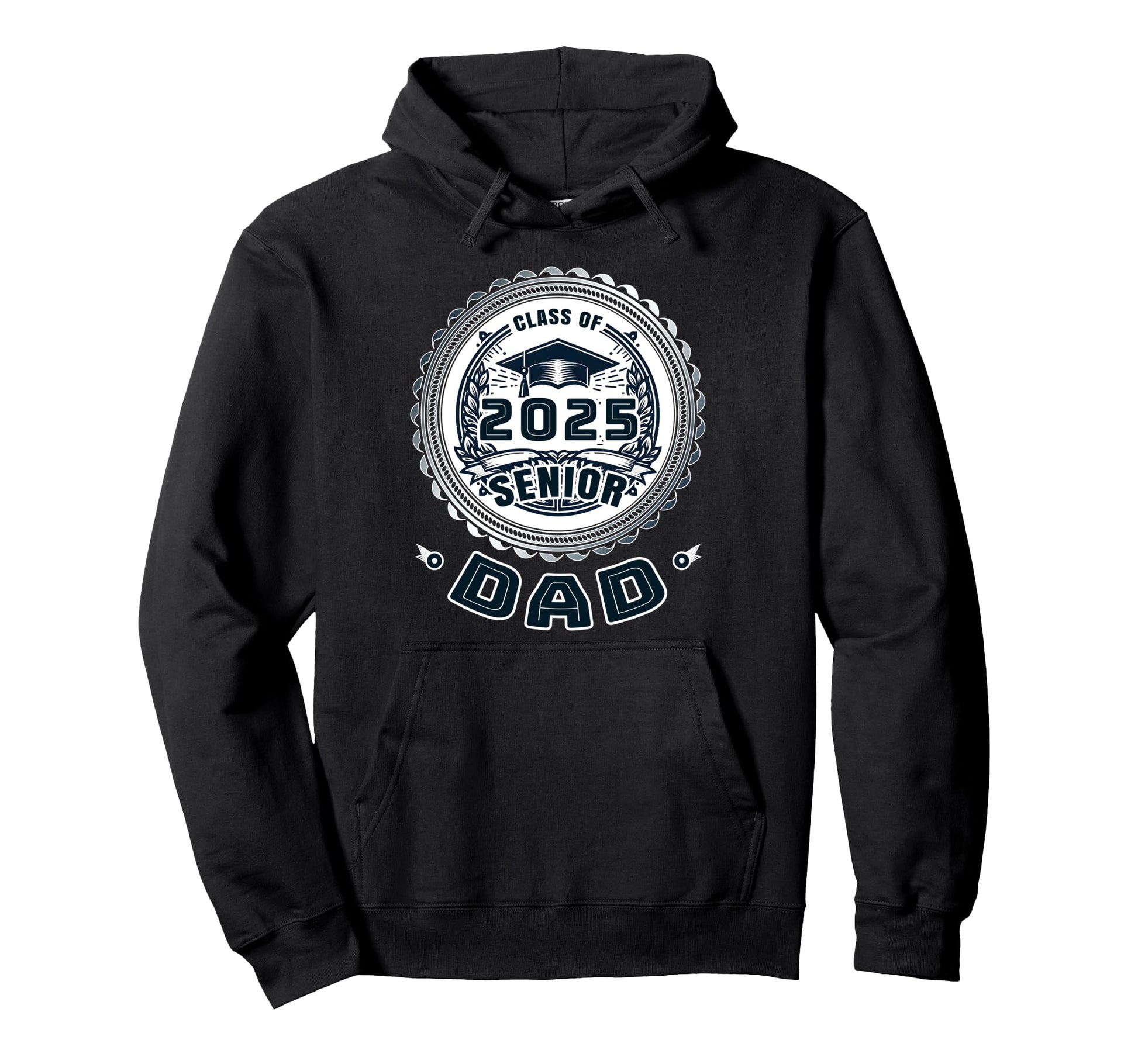 Proud Dad Class 2025 Dad 2025 Graduate Hoodie - Unique Graphic Unisex - T-Shirt, Sweatshirt, Hoodie