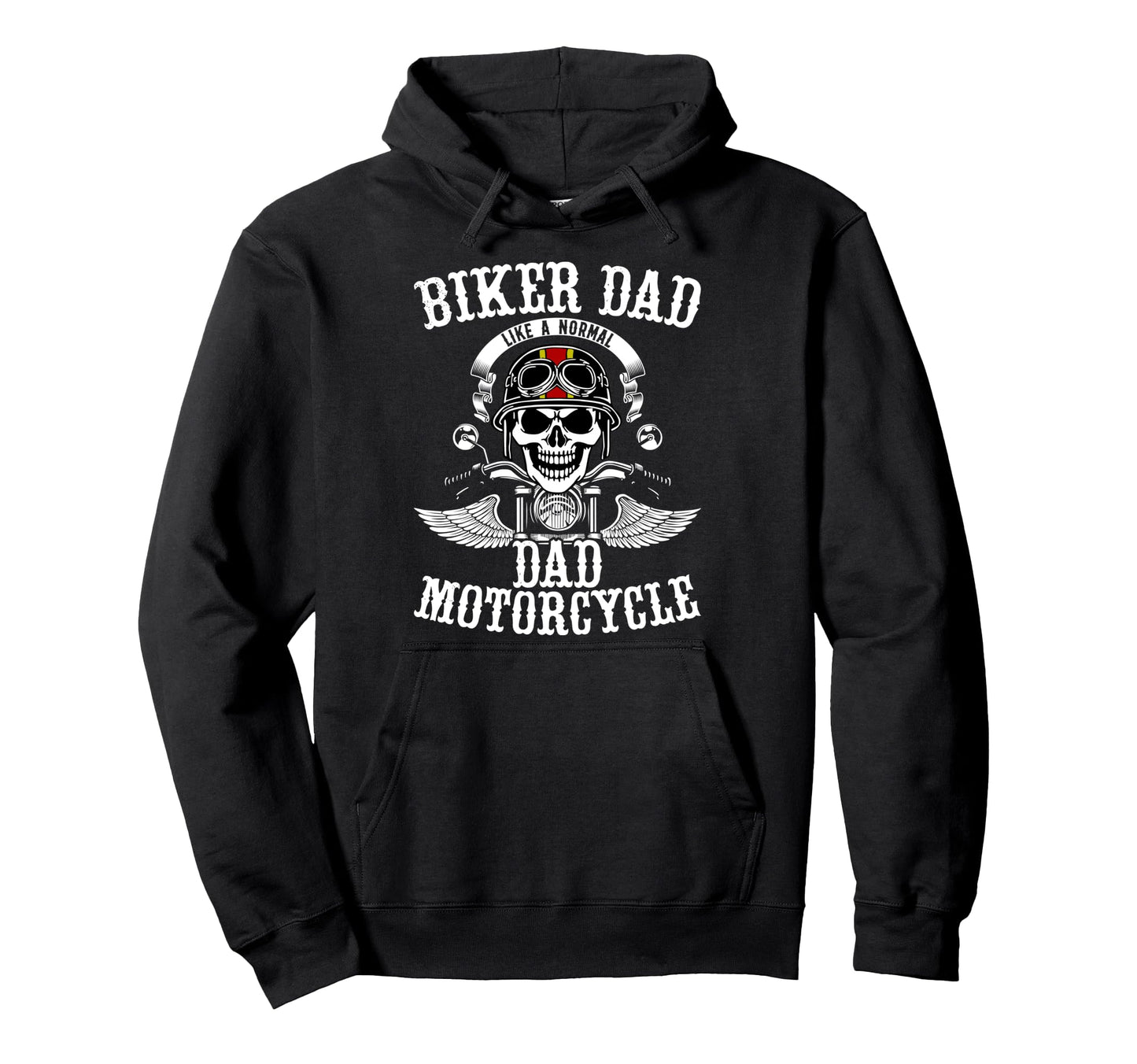 Father Rider Biker Dad Fathers Day Biker Hoodie - Graphic Print for Adults - T-Shirt, Sweatshirt, Hoodie