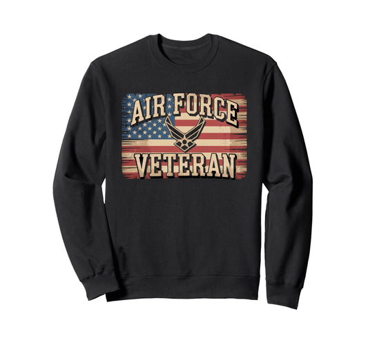 Air Force Veteran Us American Sweatshirt - Custom Art Print for Adults - T-Shirt, Sweatshirt, Hoodie