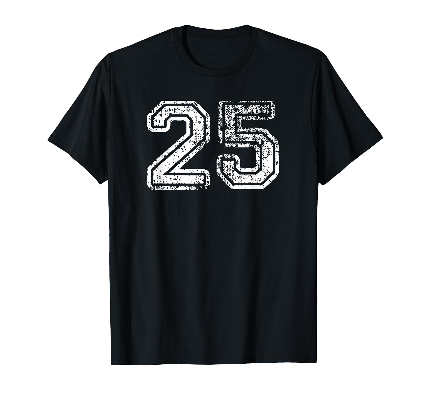 Number 25 Baseball Football Soccer T-Shirt - Custom Art Print for Adults - T-Shirt, Sweatshirt, Hoodie