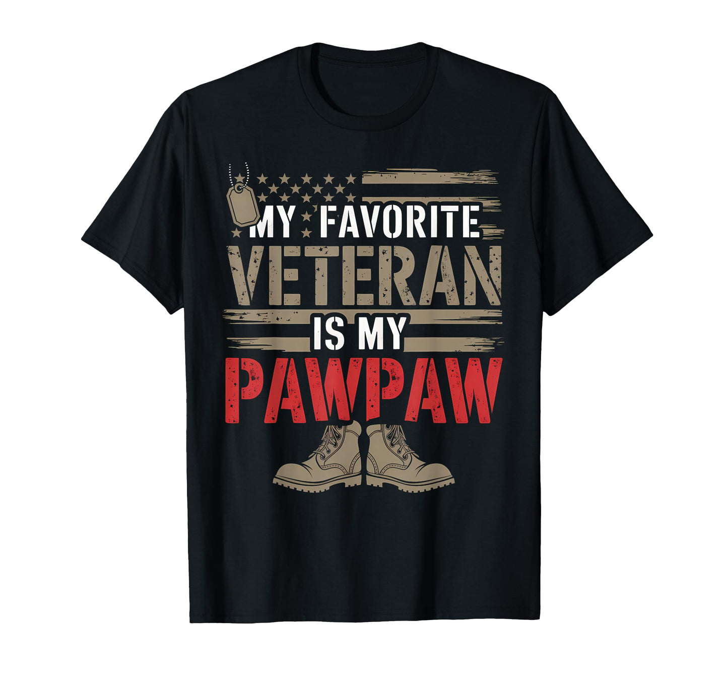 Veteran Papaw Love American Flag Dad T-Shirt - Graphic Print Unisex - T-Shirt, Sweatshirt, Hoodie