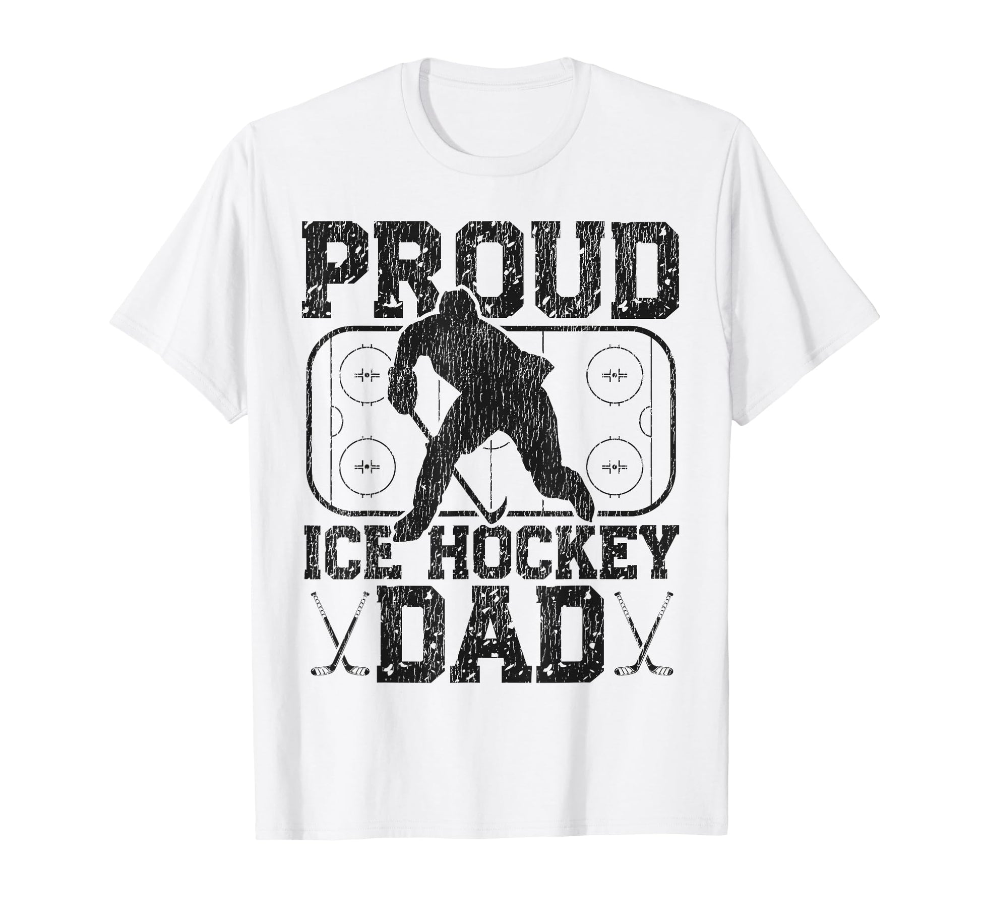 Ice Hockey Dad Father Proud Ice Hockey T-Shirt - Unique Graphic for Adults - T-Shirt, Sweatshirt, Hoodie