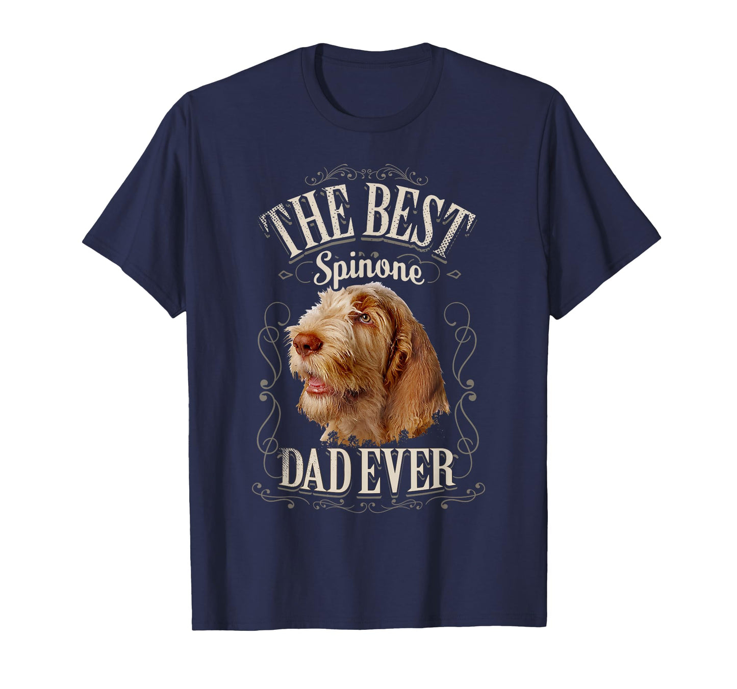 Best Spinone Dad Ever Funny Italian Spinone T-Shirt - Graphic Print Unisex - T-Shirt, Sweatshirt, Hoodie