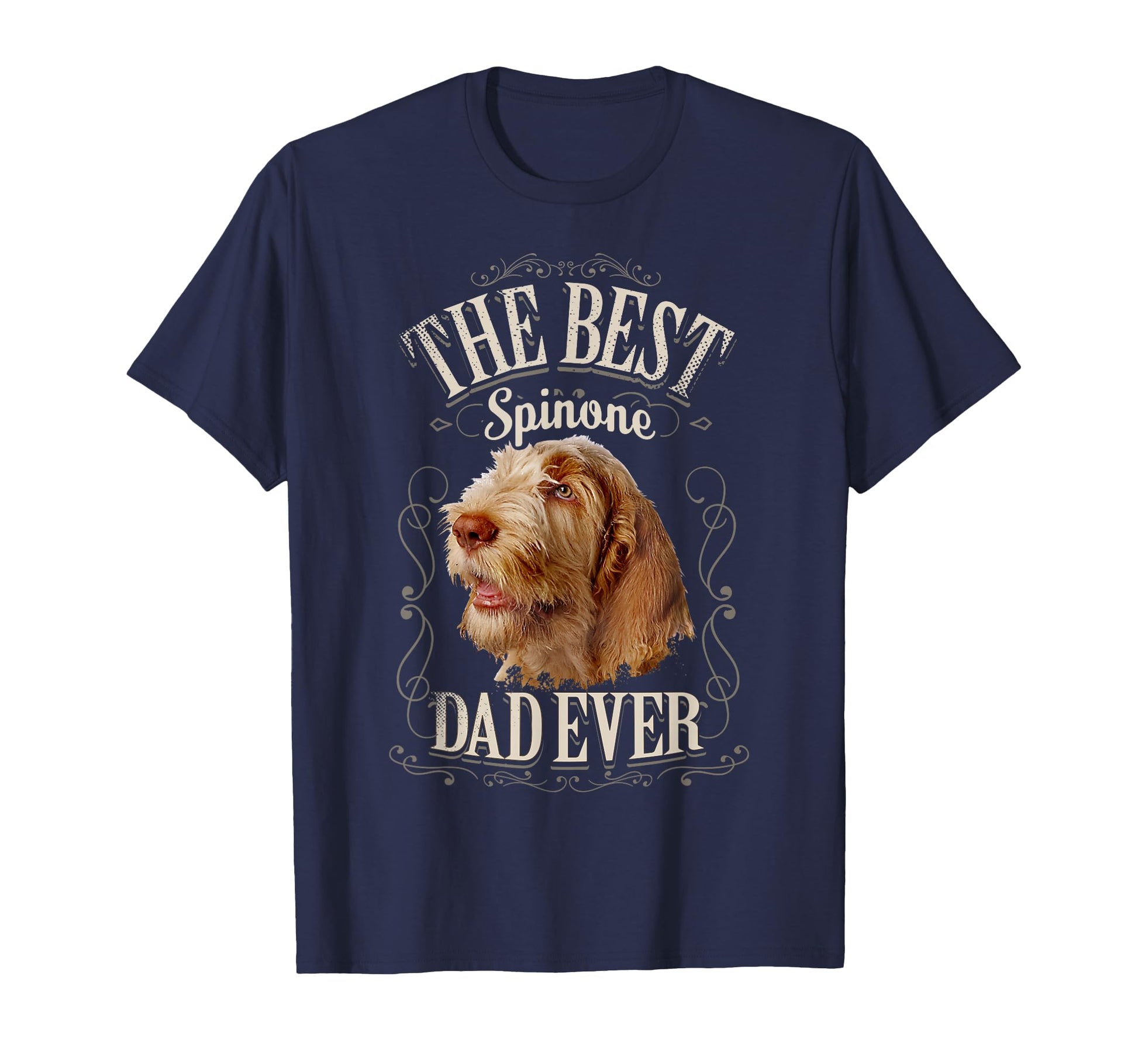 Best Spinone Dad Ever Funny Italian Spinone T-Shirt - Graphic Print Unisex - T-Shirt, Sweatshirt, Hoodie