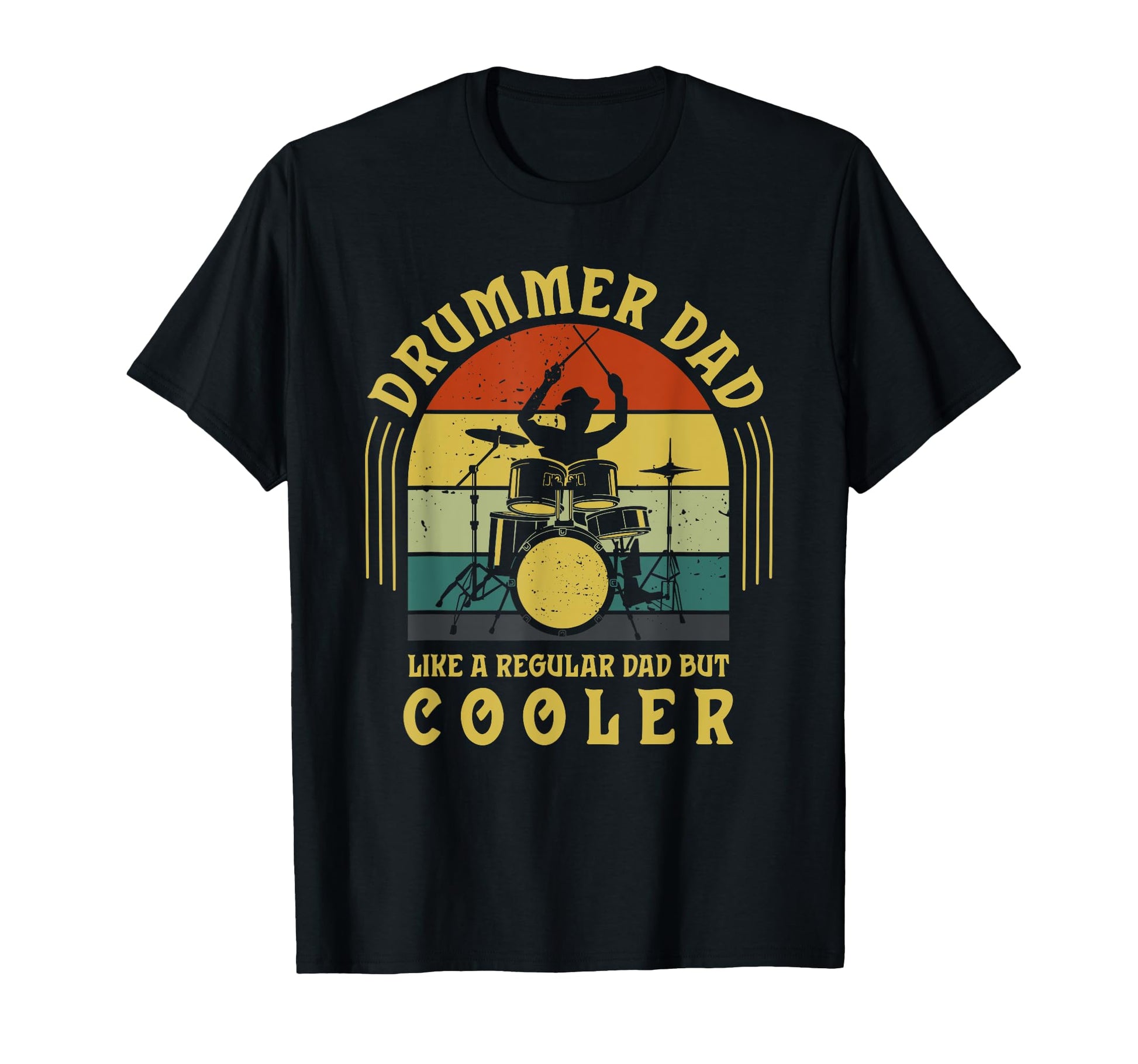 Funny Drummer Dad Art Drumming Daddy T-Shirt - Custom Art Print for Adults - T-Shirt, Sweatshirt, Hoodie