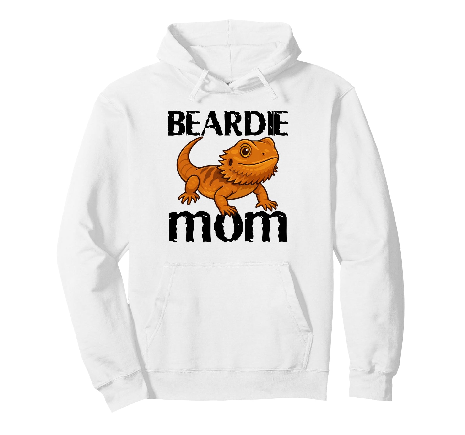 Bearded Dragon Beardie Mom Life Funny Hoodie - Minimalist Print for Adults - T-Shirt, Sweatshirt, Hoodie