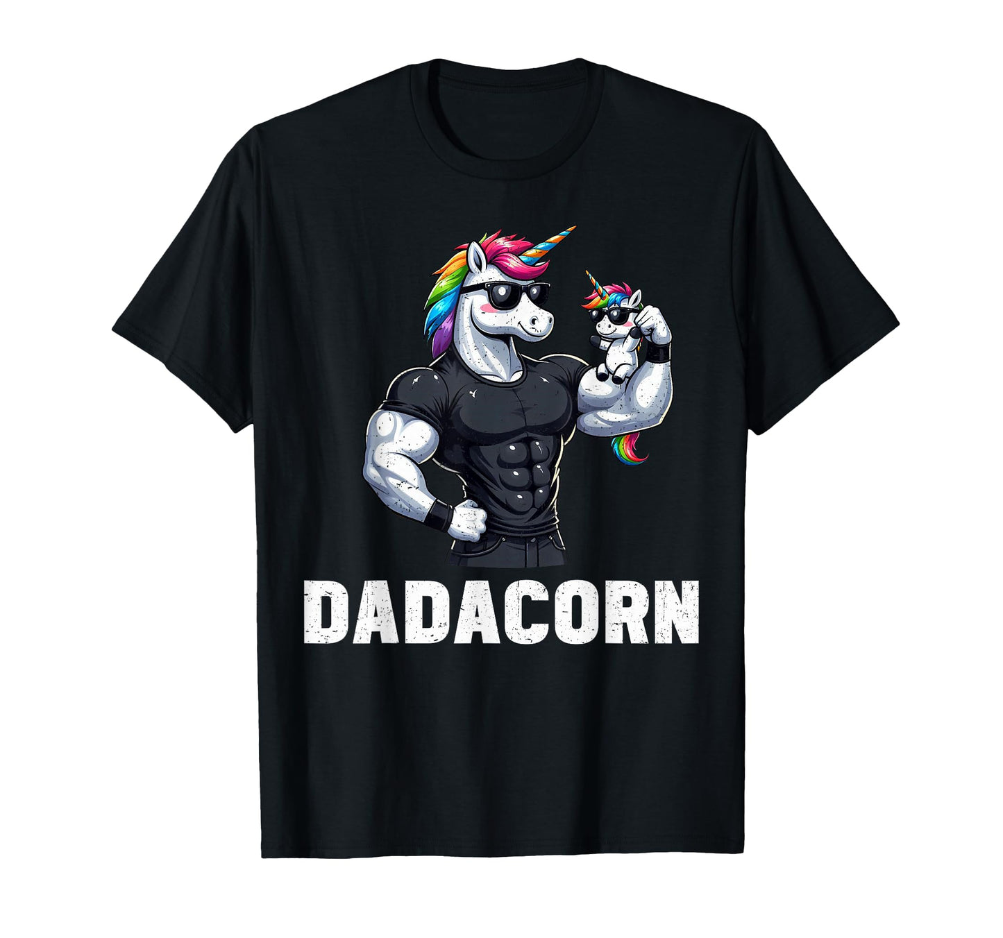 Dadacorn Unicorn Dad Papa Fathers Day T-Shirt - Novelty Apparel Men Women - T-Shirt, Sweatshirt, Hoodie