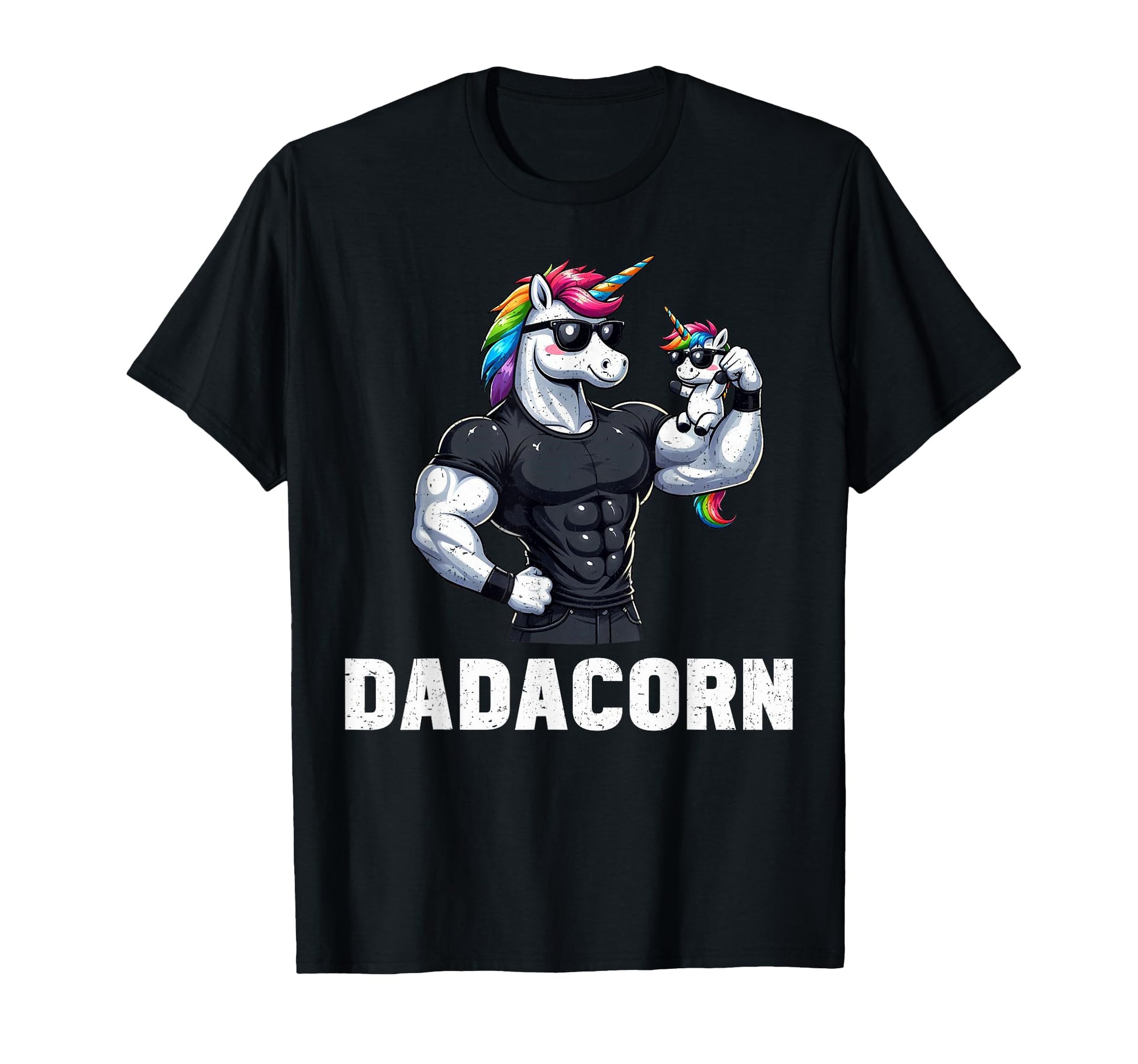 Dadacorn Unicorn Dad Papa Fathers Day T-Shirt - Novelty Apparel Men Women - T-Shirt, Sweatshirt, Hoodie