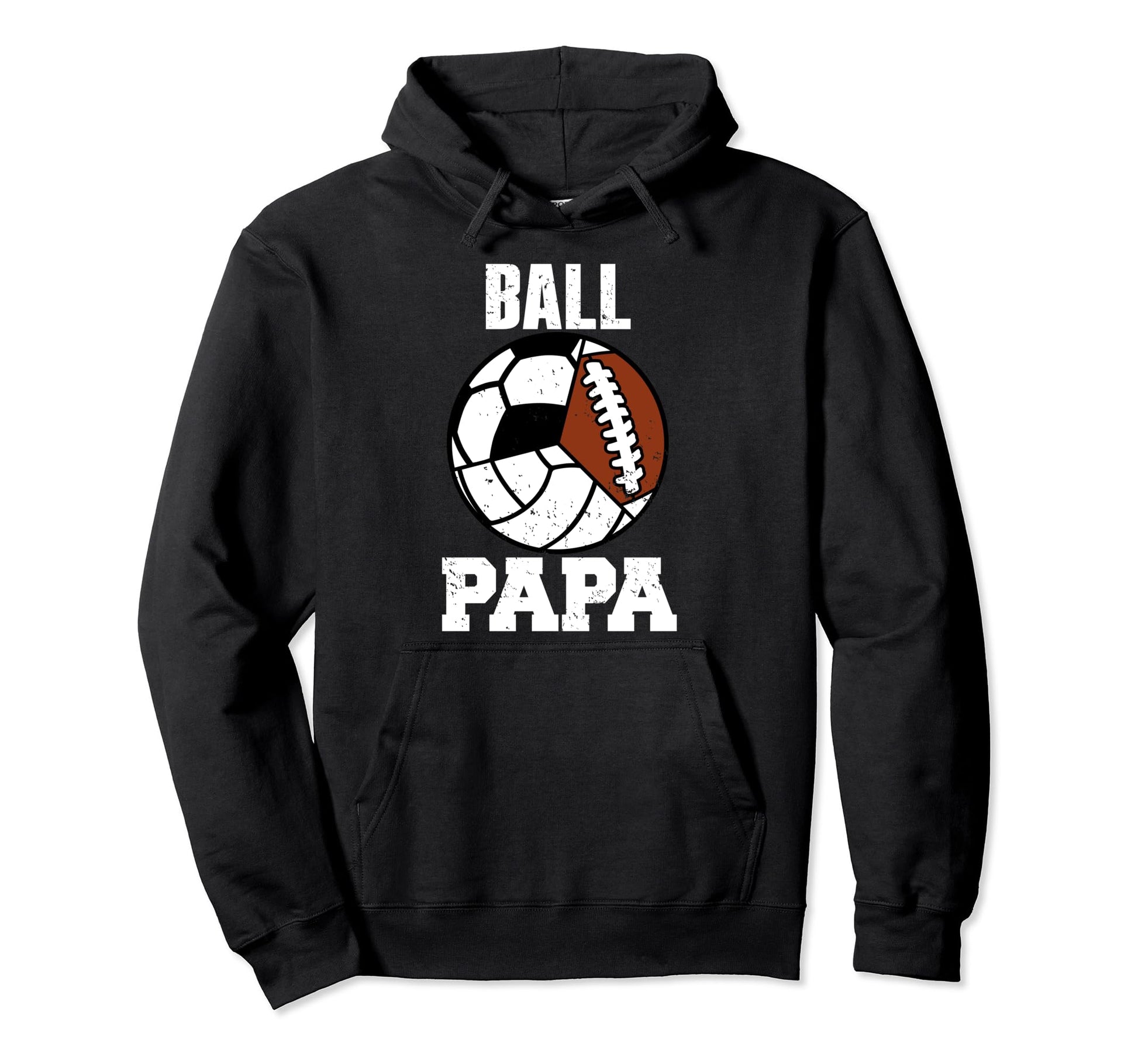 Ball Papa Funny Volleyball Soccer Hoodie - Unique Graphic for Adults - T-Shirt, Sweatshirt, Hoodie