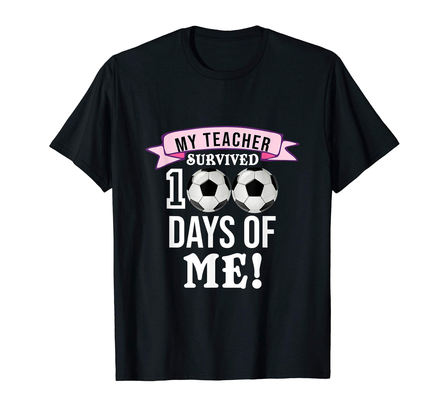 100 Days School Soccer Player Soccer Ball T-Shirt - Graphic Print Unisex - T-Shirt, Sweatshirt, Hoodie