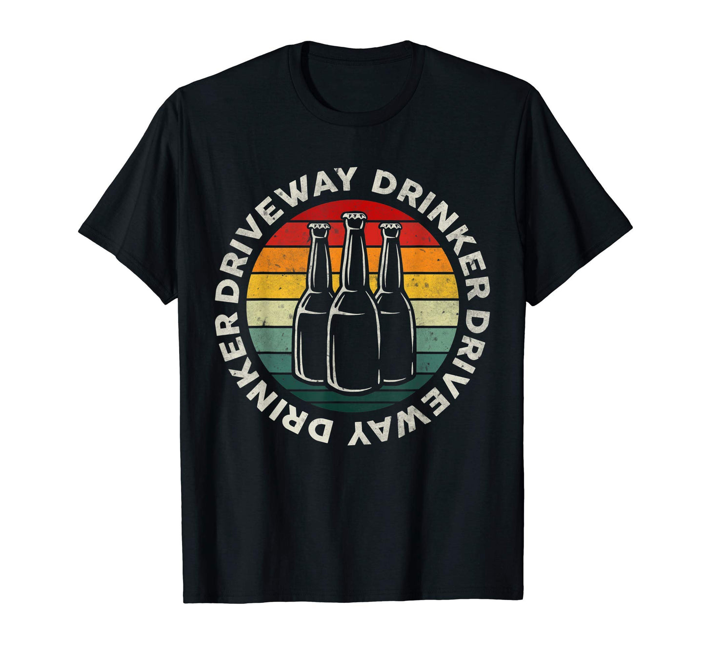 Driveway Drinker Beer Drinking Funny T-Shirt - Fun Novelty Design Unisex - T-Shirt, Sweatshirt, Hoodie