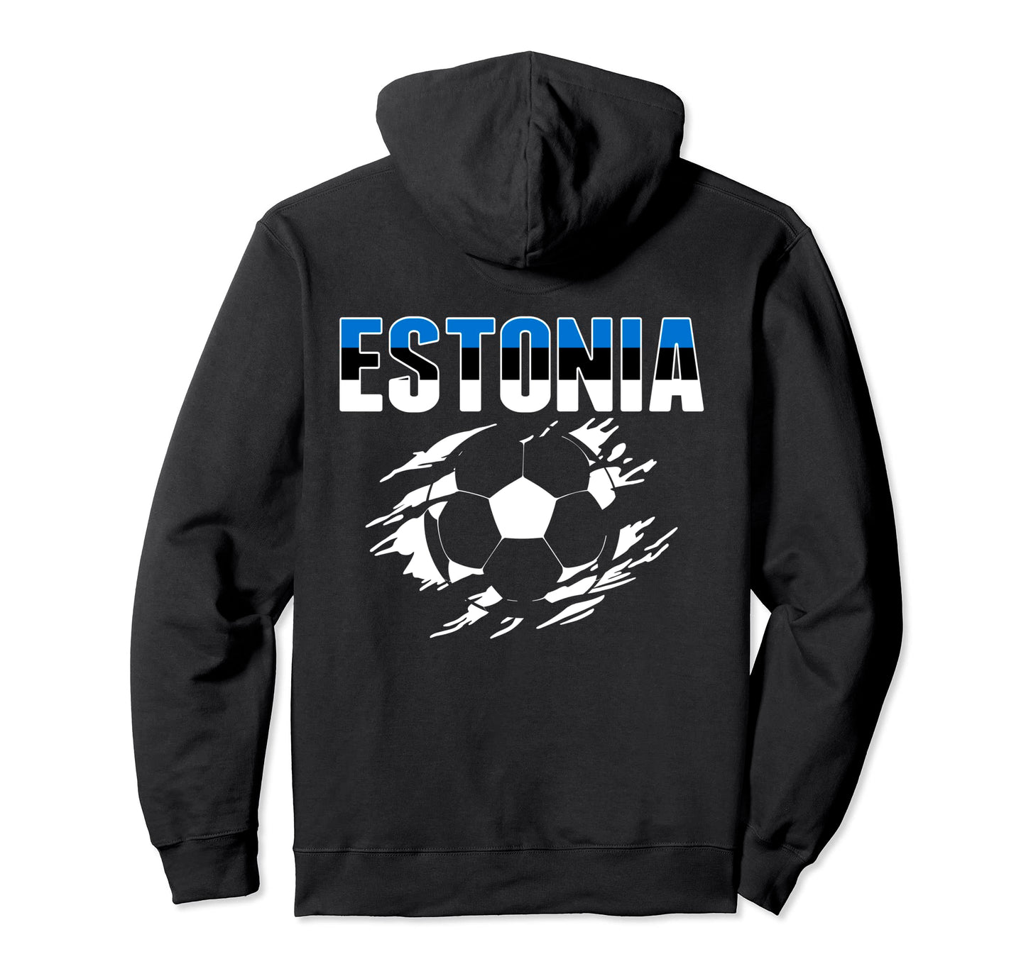 Estonia Soccer Fans Jersey Estonian Football Hoodie - Graphic Print Unisex - T-Shirt, Sweatshirt, Hoodie