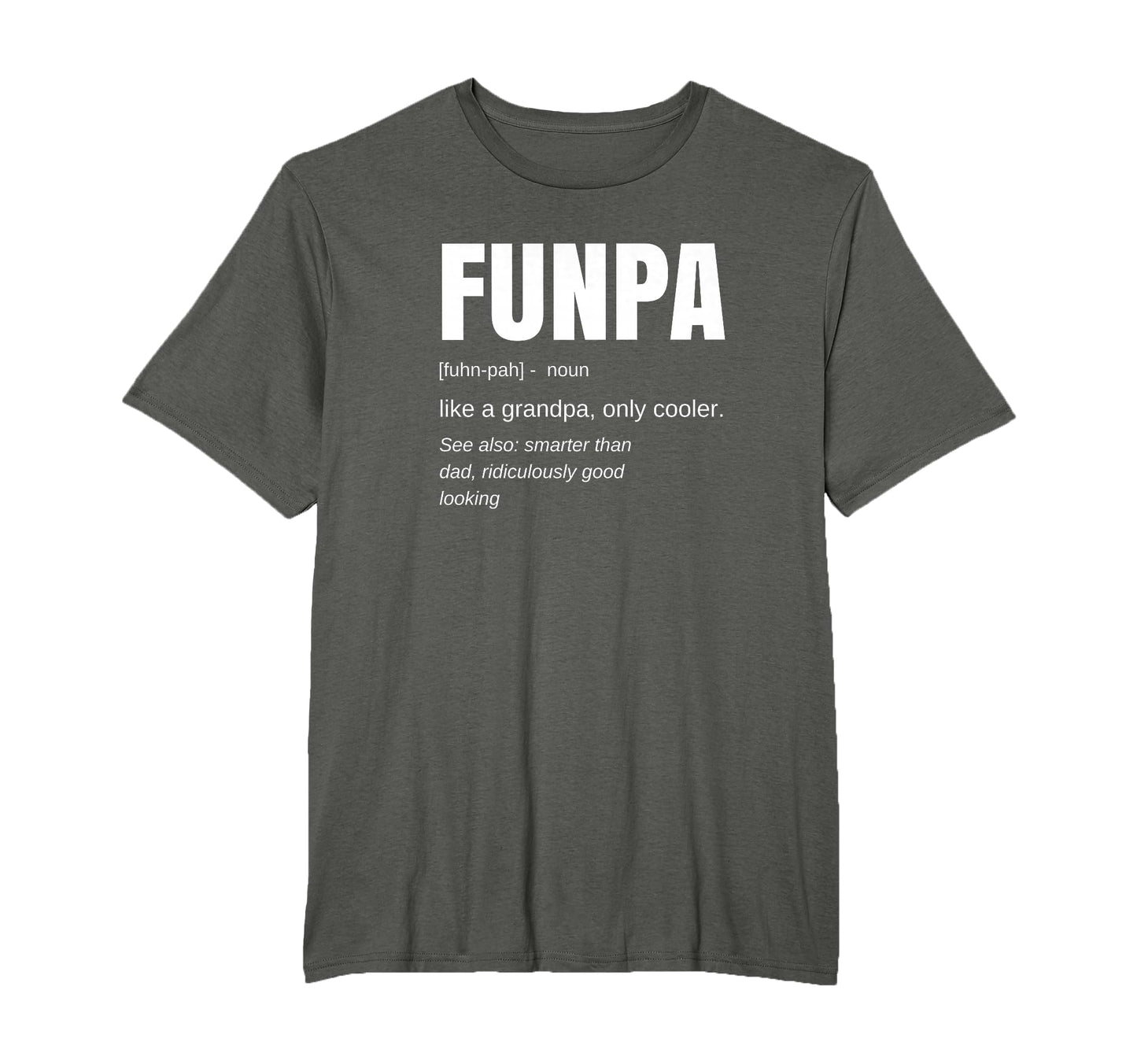 Funpa Definition Grandpa Fit Crew Neck T-Shirt - Trendy Graphic for Adults - T-Shirt, Sweatshirt, Hoodie