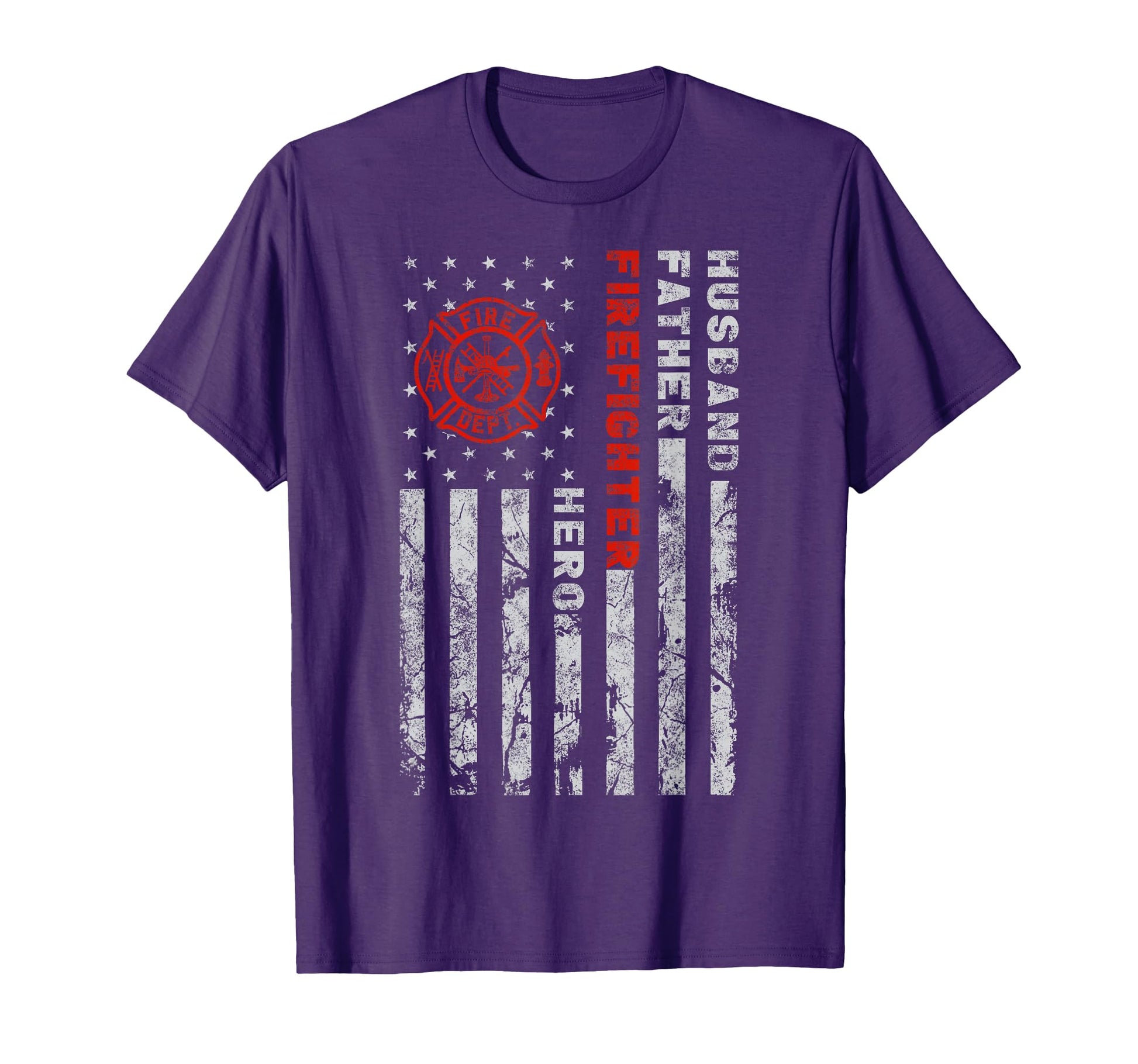 Husband Father Firefighter Hero T-Shirt - Trendy Graphic Unisex - T-Shirt, Sweatshirt, Hoodie