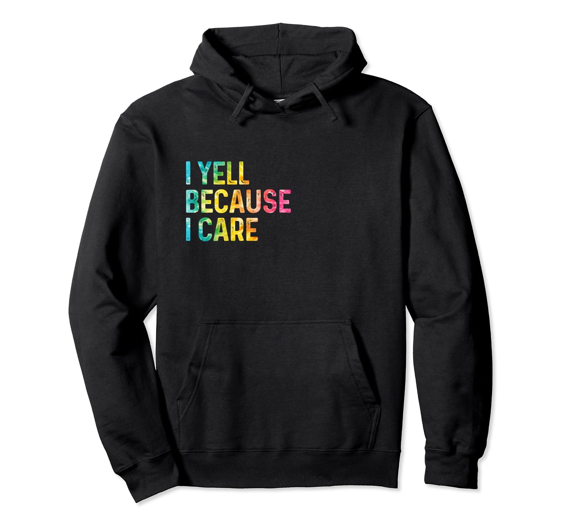 I Yell Because I Care Soccer Baseball Hoodie - Custom Art Print Men Women - T-Shirt, Sweatshirt, Hoodie