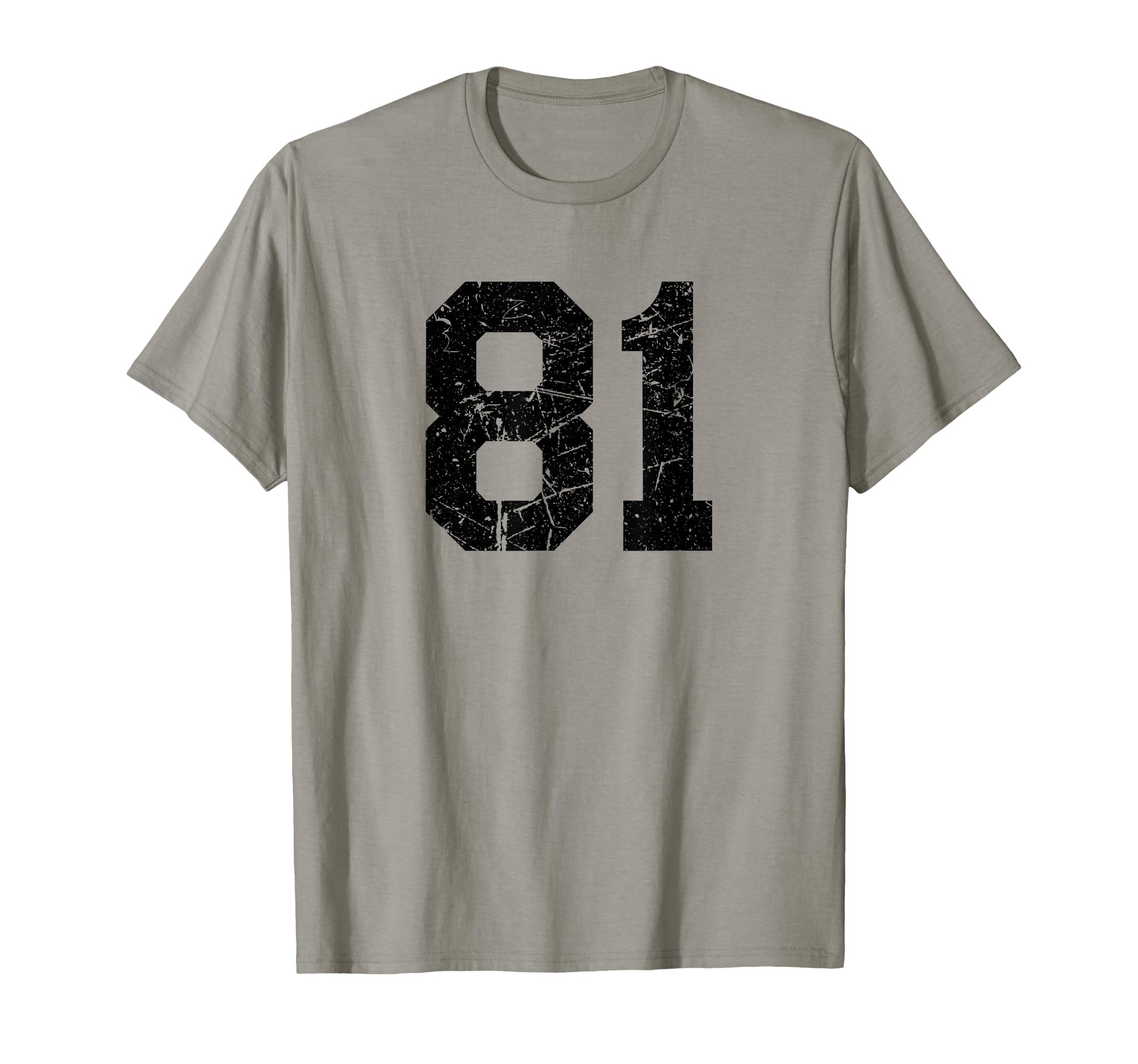 Distressed Sport Team Number 81 T-Shirt - Casual Everyday Wear Men Women - T-Shirt, Sweatshirt, Hoodie