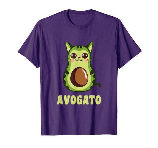 Avocado Cat Avogato T-Shirt - Fun Novelty Design Men Women - T-Shirt, Sweatshirt, Hoodie