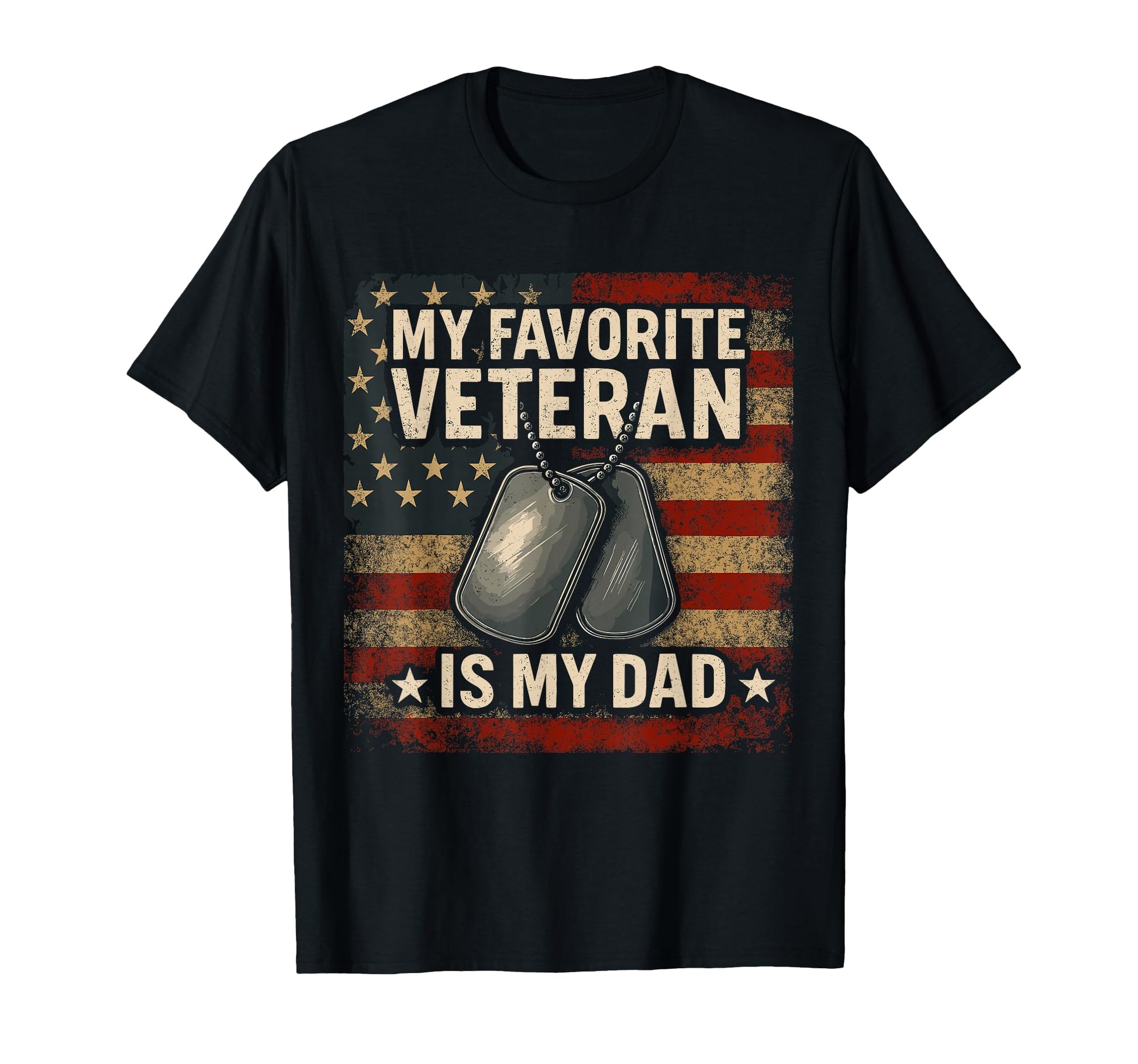 My Favorite Veteran Is My Dad T-Shirt - Custom Art Print for Adults - T-Shirt, Sweatshirt, Hoodie