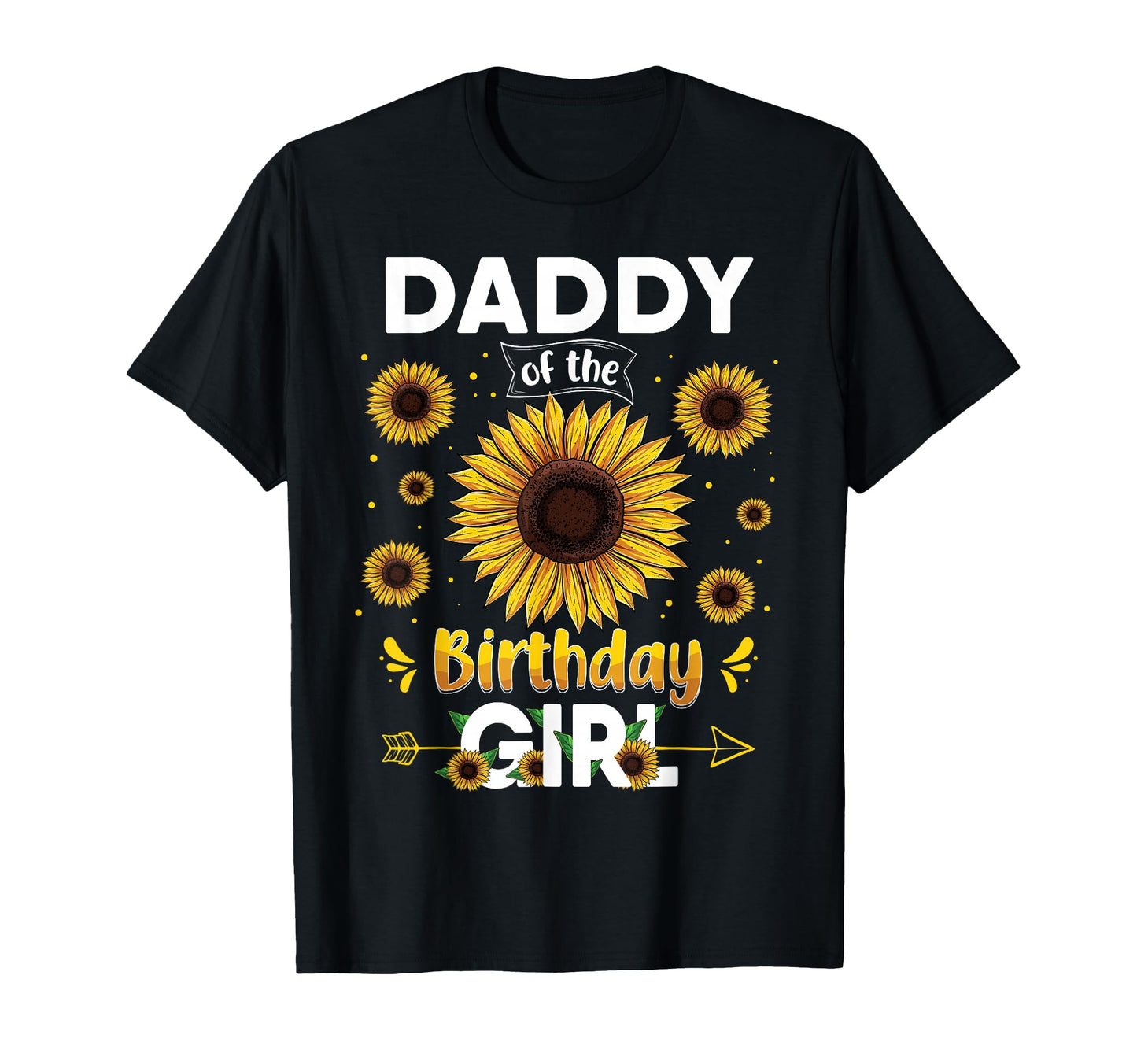 Daddy Birthday Sunflower Party Family T-Shirt - Trendy Graphic for Adults - T-Shirt, Sweatshirt, Hoodie