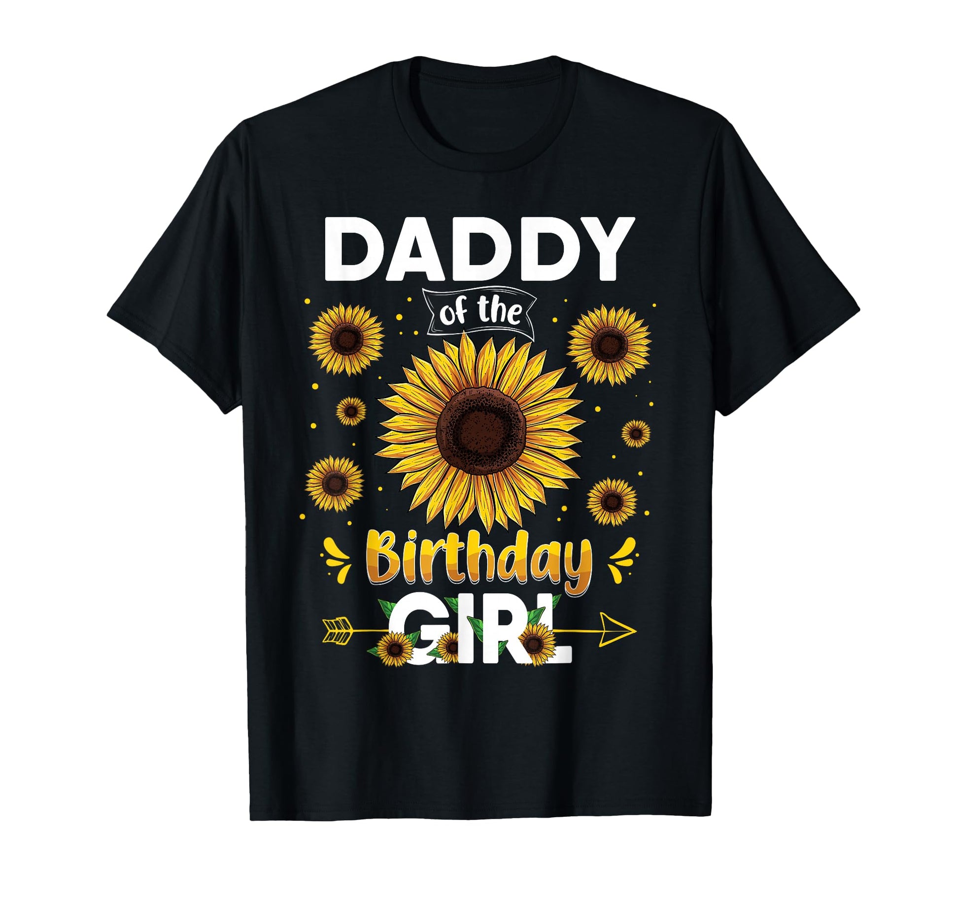 Daddy Birthday Sunflower Party Family T-Shirt - Trendy Graphic for Adults - T-Shirt, Sweatshirt, Hoodie
