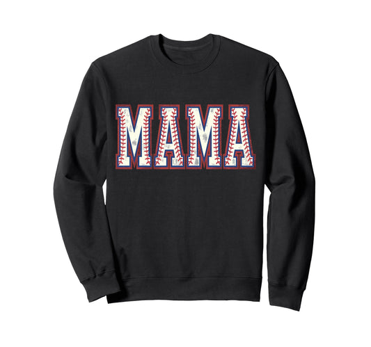 Baseball Mom Game Day Family Sweatshirt - Fun Novelty Design for Adults - T-Shirt, Sweatshirt, Hoodie