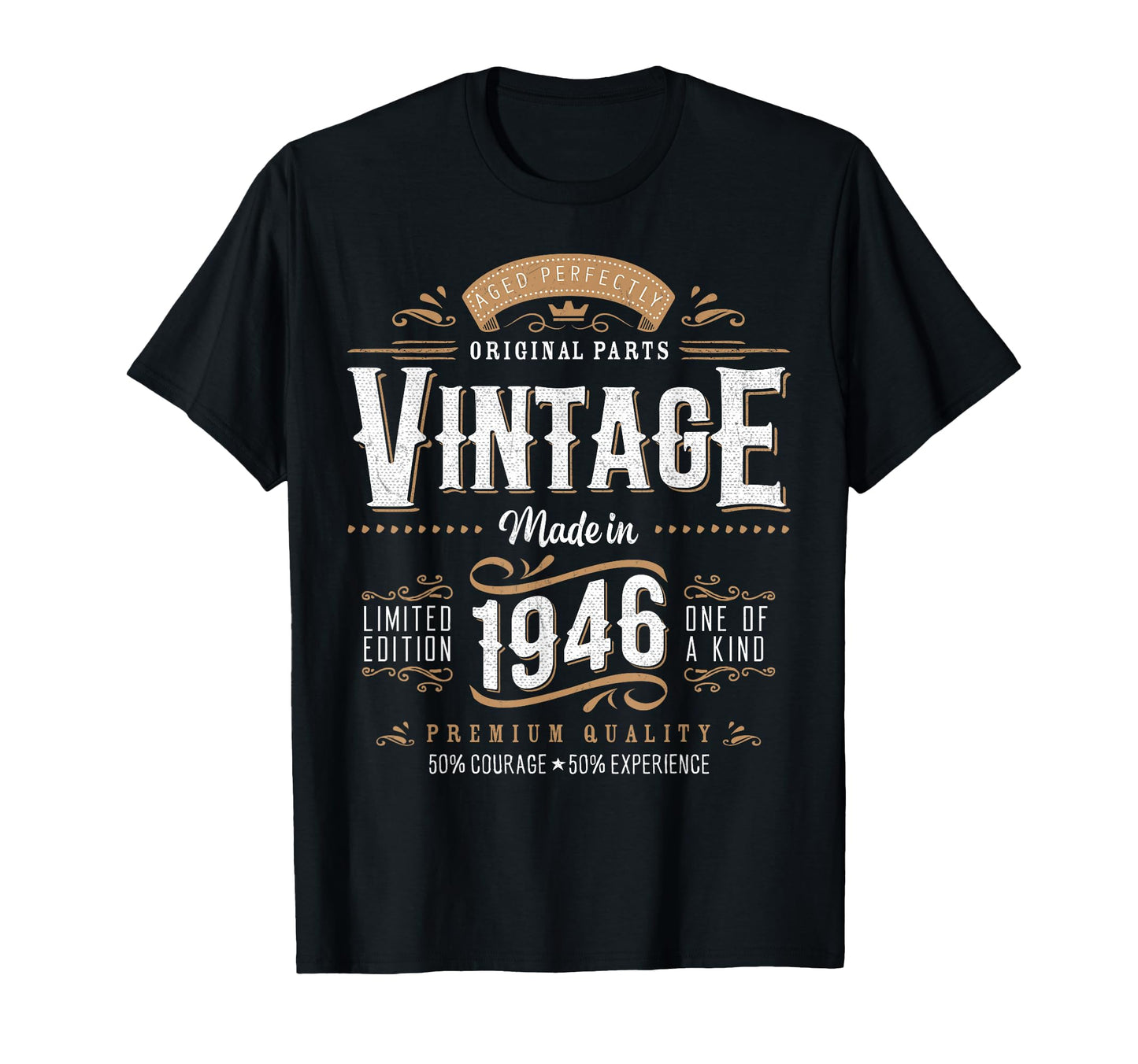 1946 Label 80Th Birthday Gift 80 Year T-Shirt - Novelty Apparel for Adults - T-Shirt, Sweatshirt, Hoodie