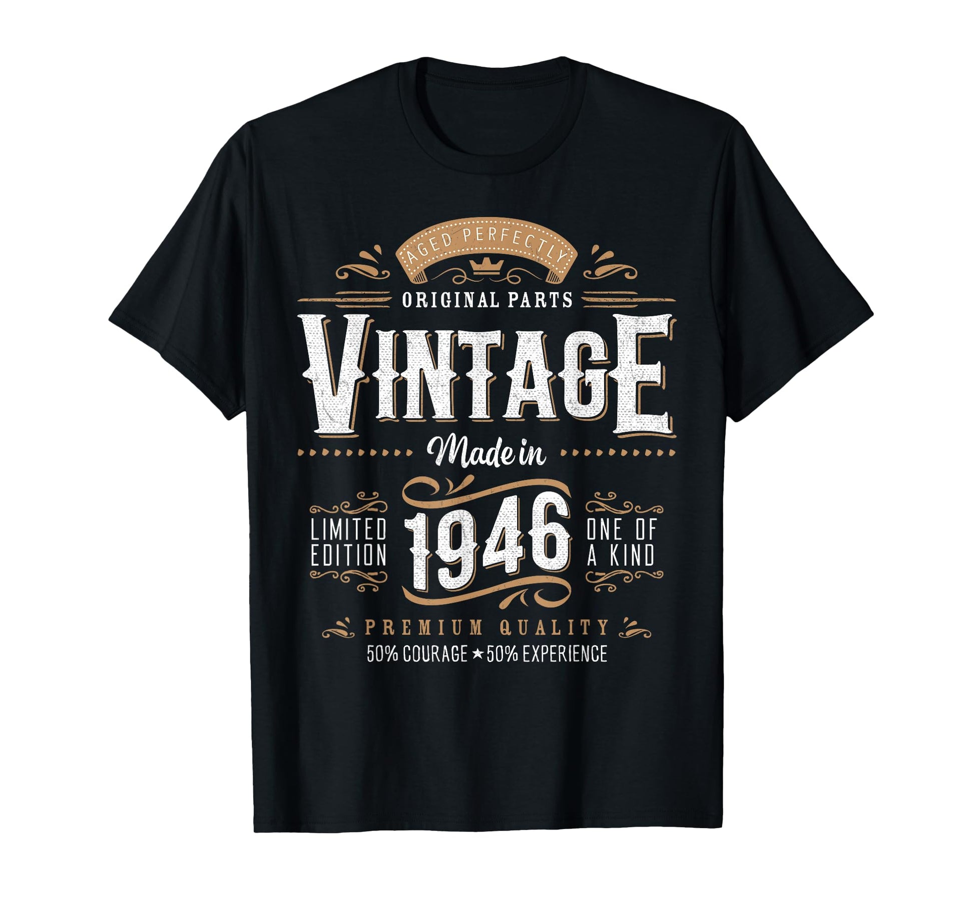 1946 Label 80Th Birthday Gift 80 Year T-Shirt - Novelty Apparel for Adults - T-Shirt, Sweatshirt, Hoodie