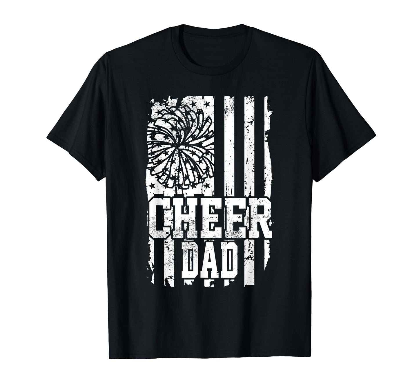 Usa Flag Cheer Dad Cheer Game Day T-Shirt - Minimalist Print for Adults - T-Shirt, Sweatshirt, Hoodie