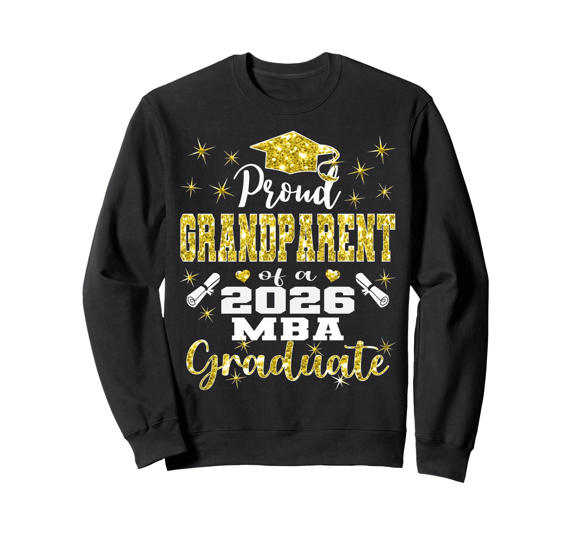 Proud Grandparent Class 2026 Mba Sweatshirt - Aesthetic Graphic Men Women - T-Shirt, Sweatshirt, Hoodie