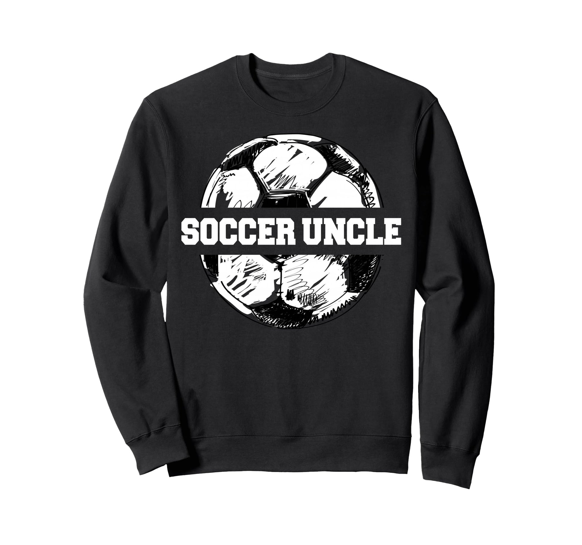 Soccer Uncle Funny Sketch Split Sweatshirt - Aesthetic Graphic Unisex - T-Shirt, Sweatshirt, Hoodie